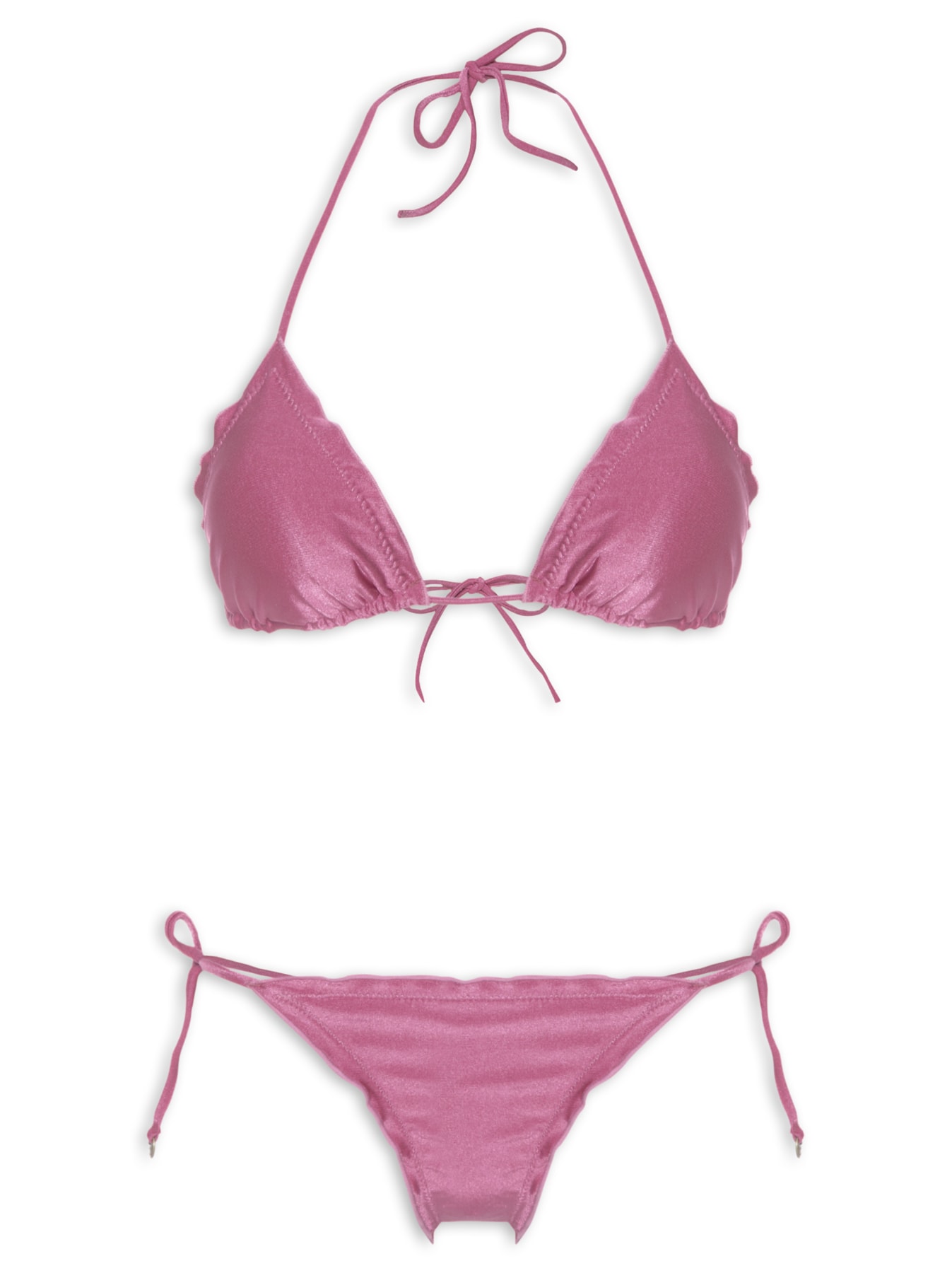Biquíni Amarradinho Ruffle Rosa Água Doce