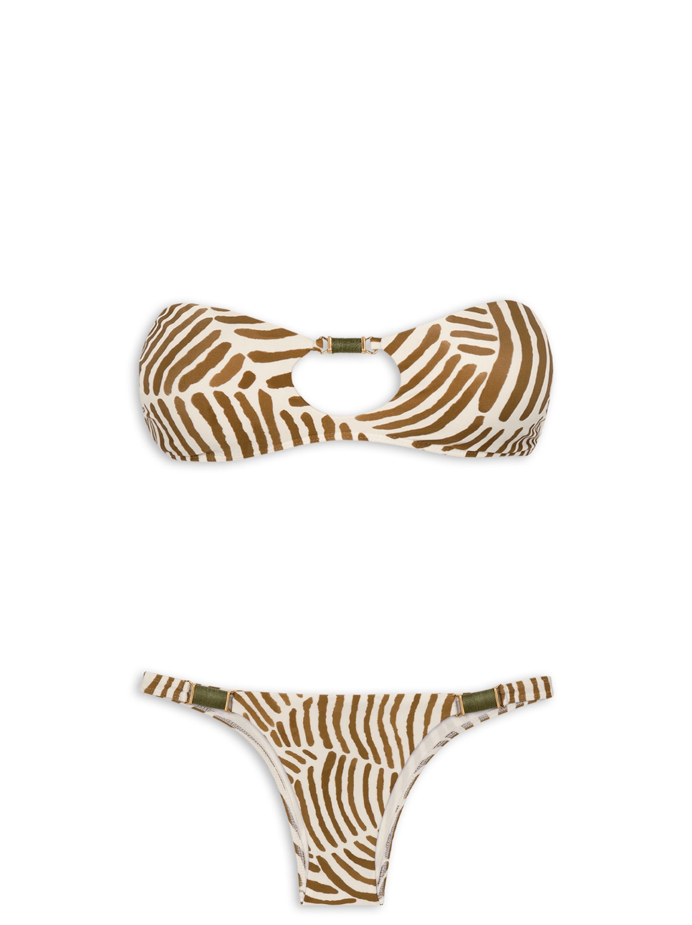 Biquini Bandeau Pam Marrom Vix