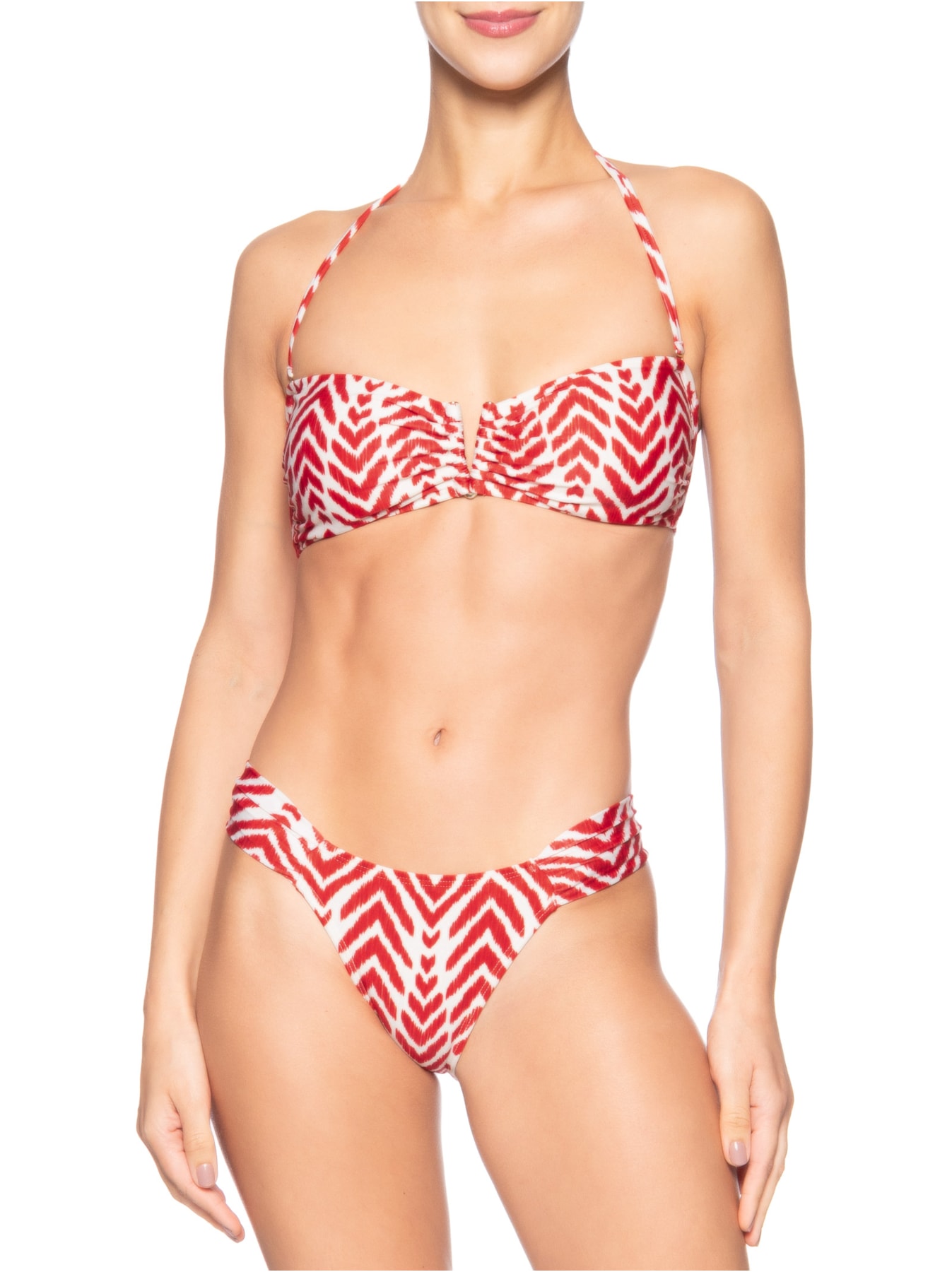 Biquíni Bandeau V Vermelho Lenny Niemeyer