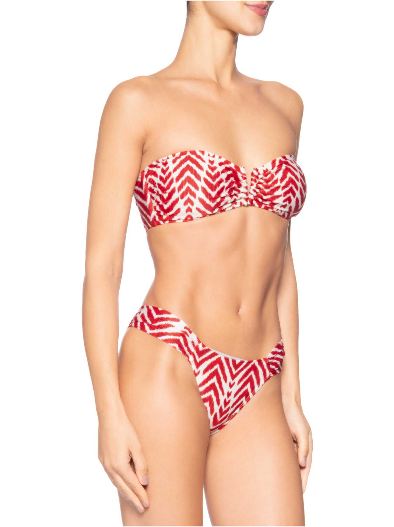 Biquíni Bandeau V Vermelho Lenny Niemeyer