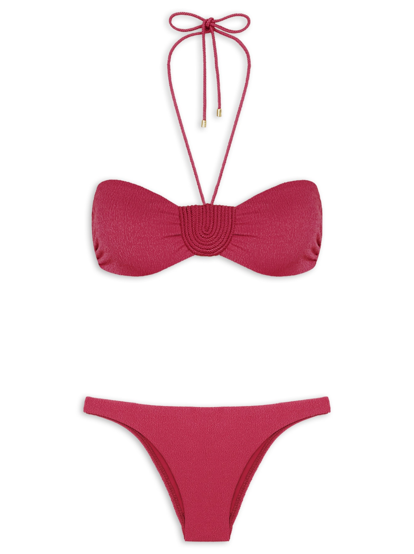Biquíni Bandeau Yara Rosa Vix