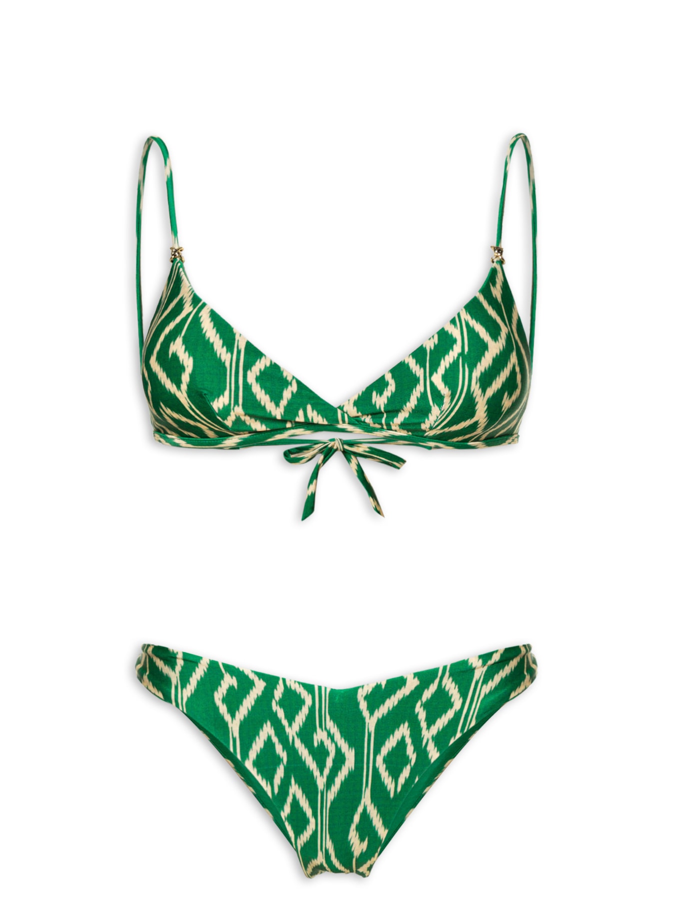 Biquíni Básico Estampado Triângulo Verde Cia Marítima