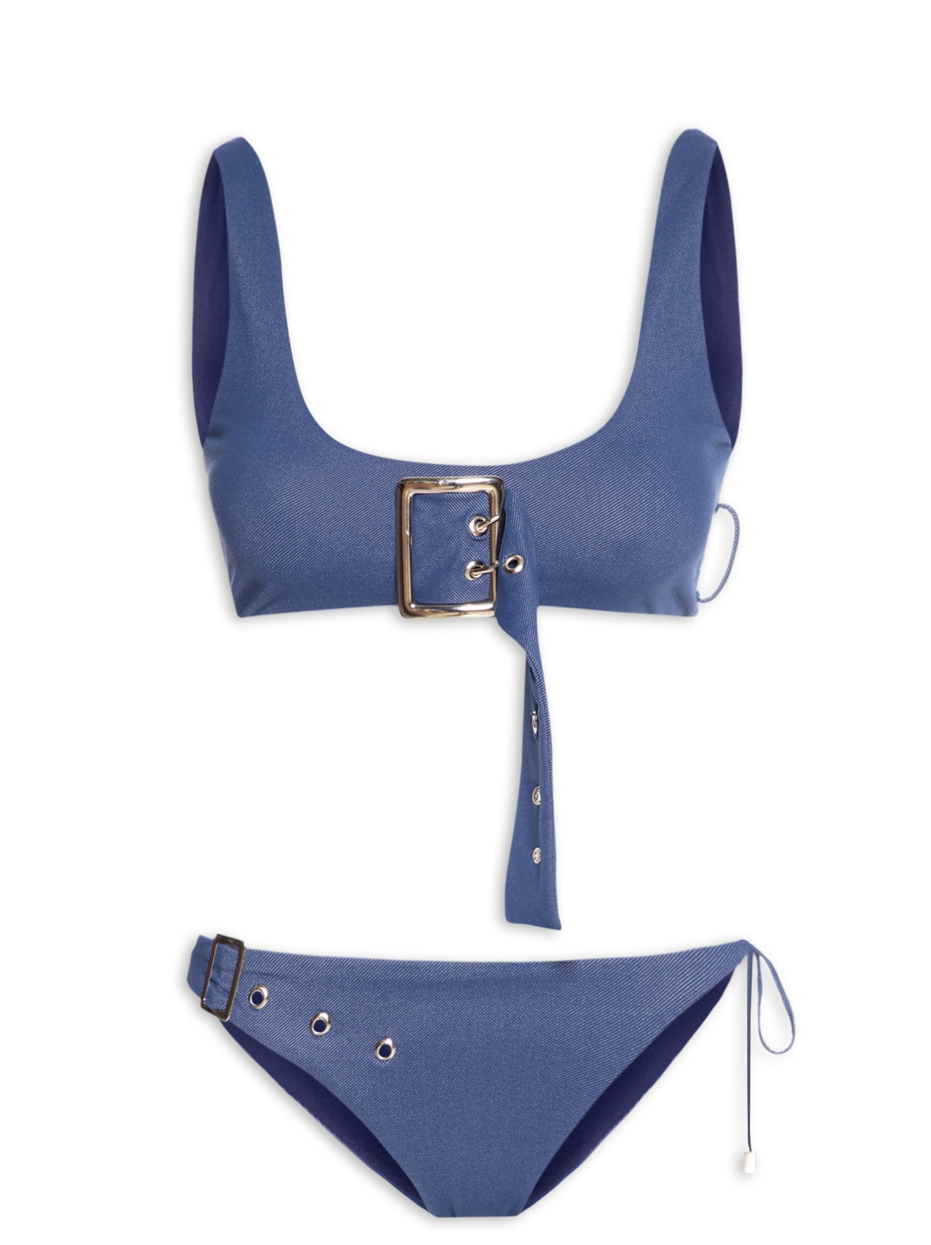 Biquíni Belt Buckle Denim Azul Shop2gether + Teswim