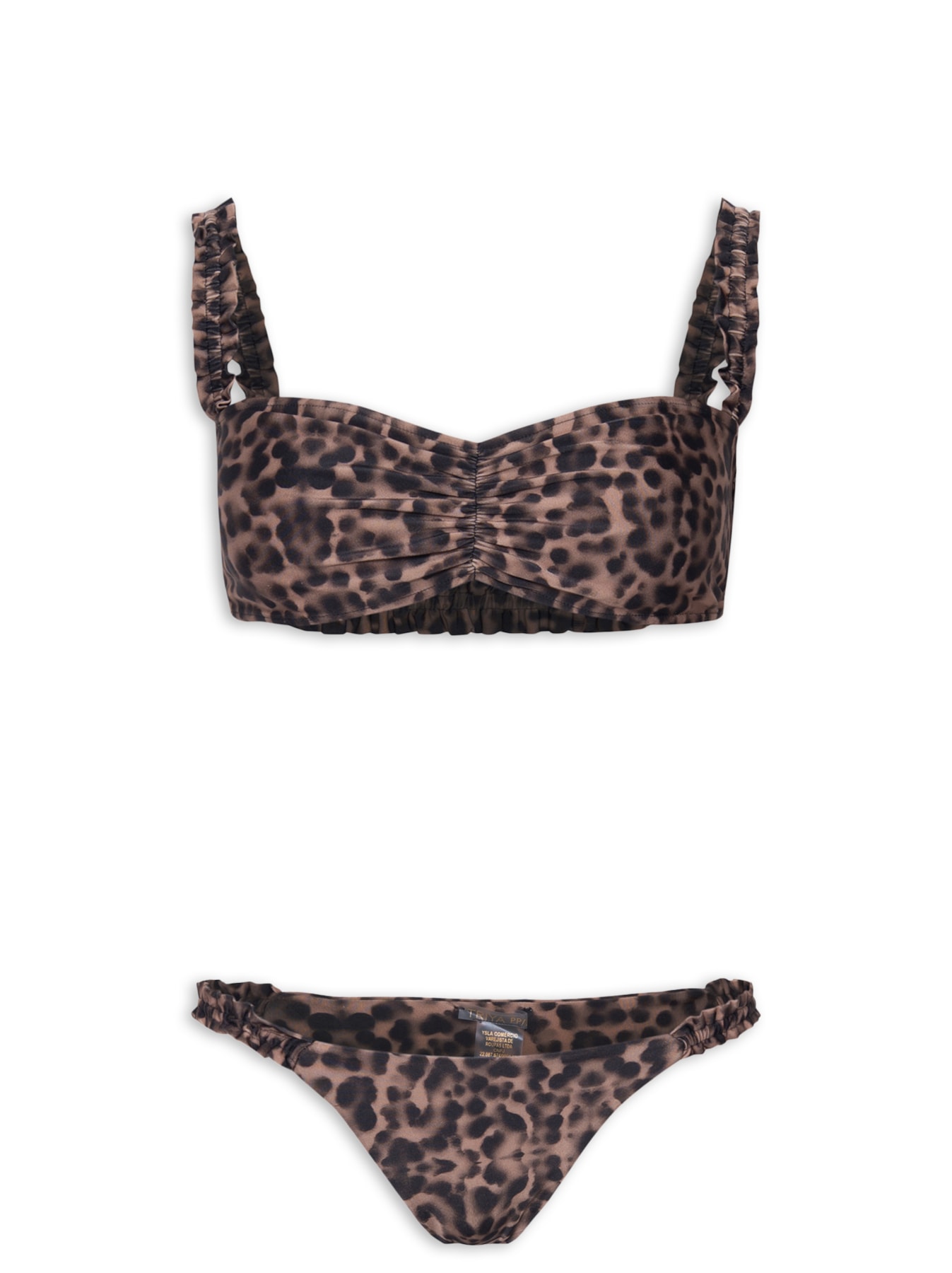 Biquíni Canis Decote Coração Animal Print Triya