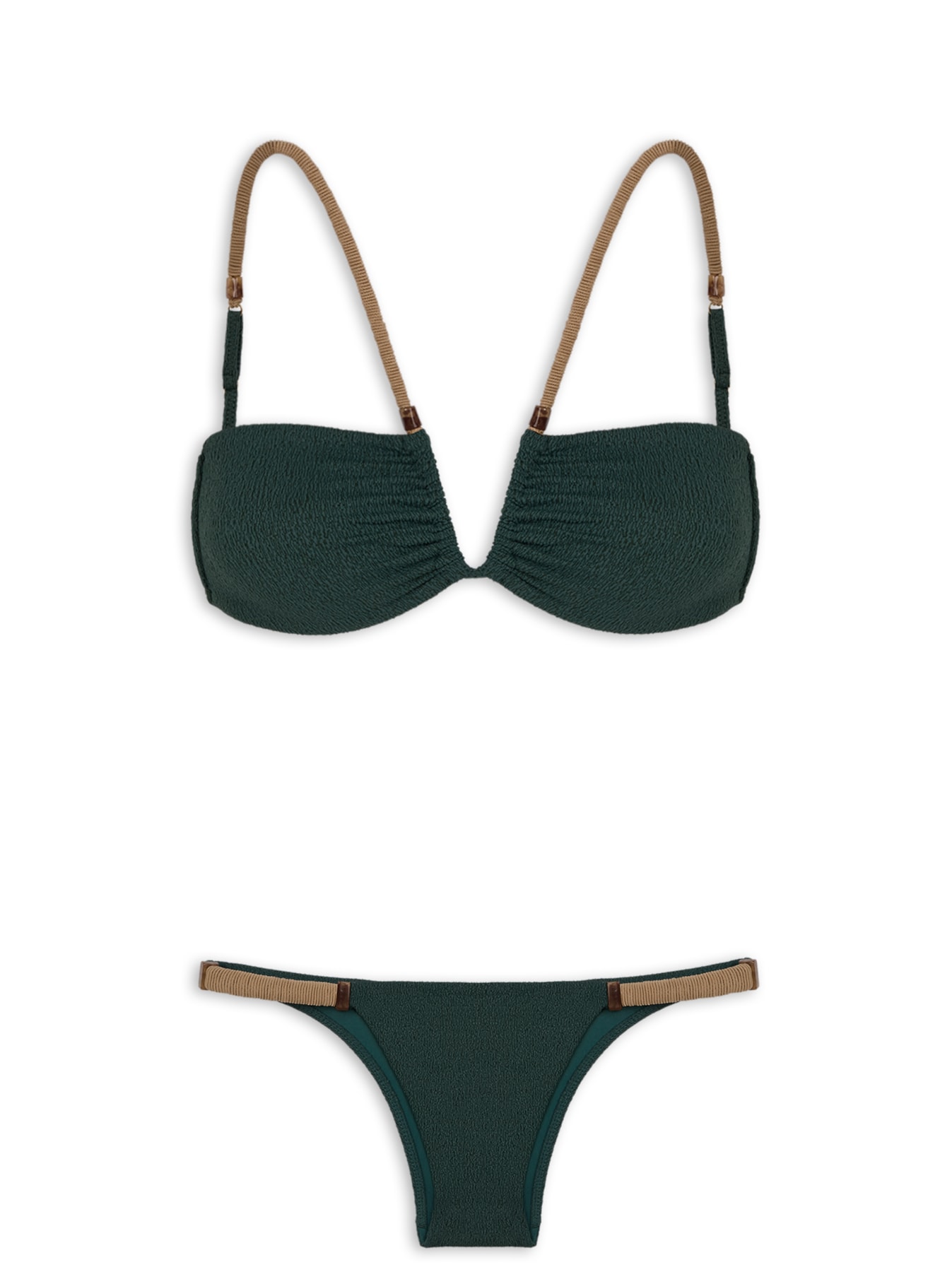 Biquíni Carol April Miçangas Verde Vix