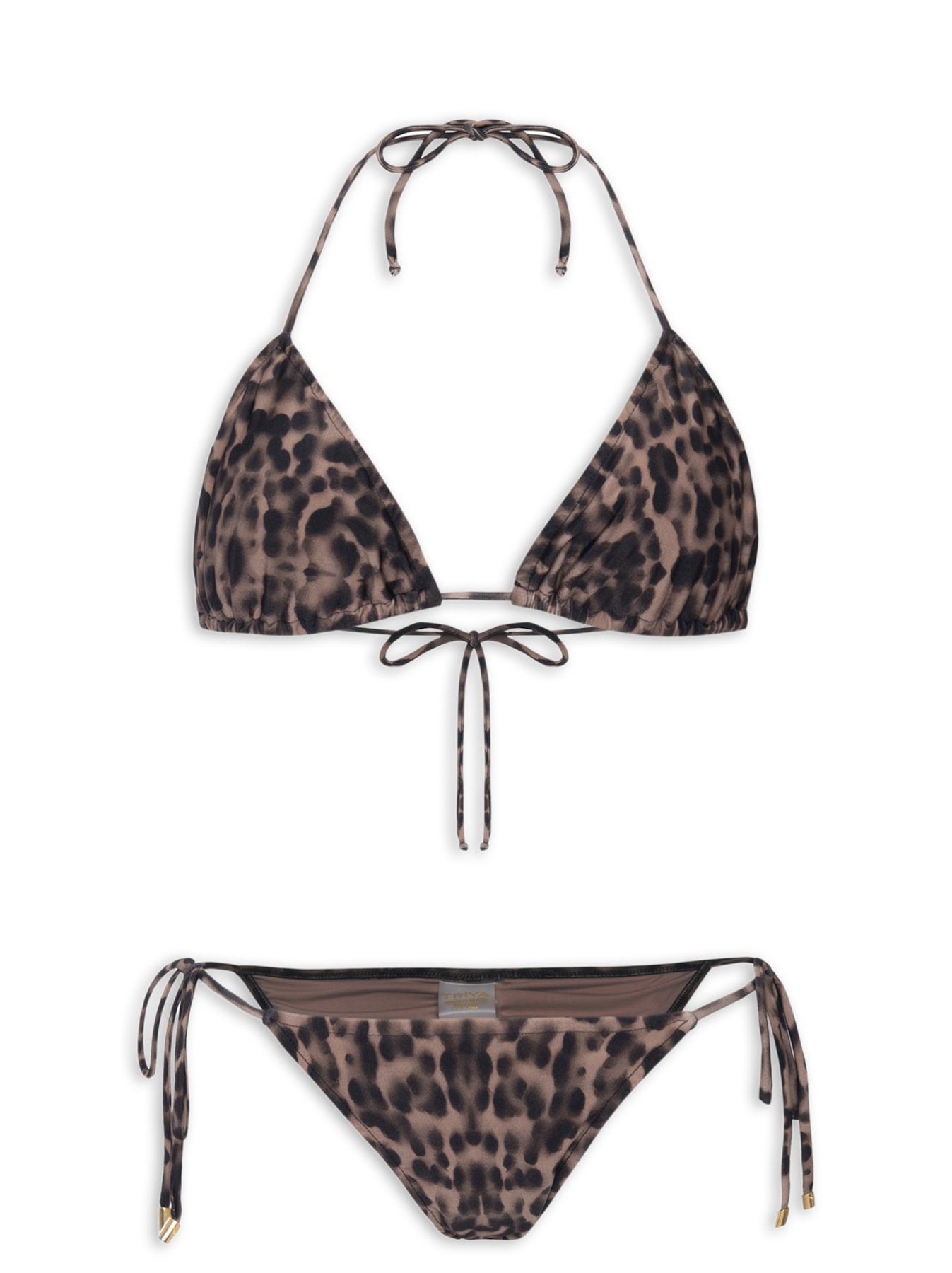Biquíni Cortininha Bela Alças Finas Animal Print Triya