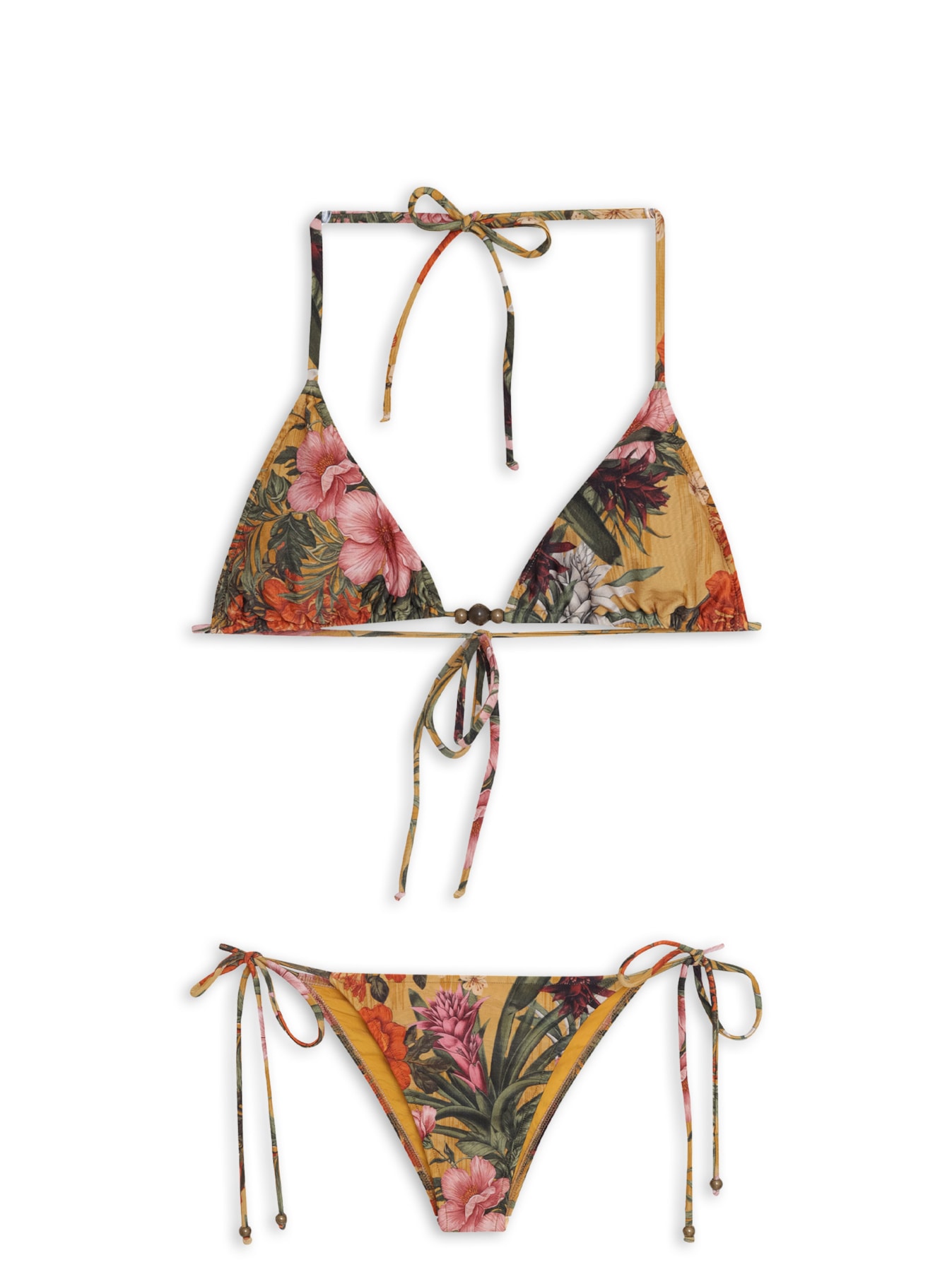 Biquíni Cortininha Bela Amarelo Triya