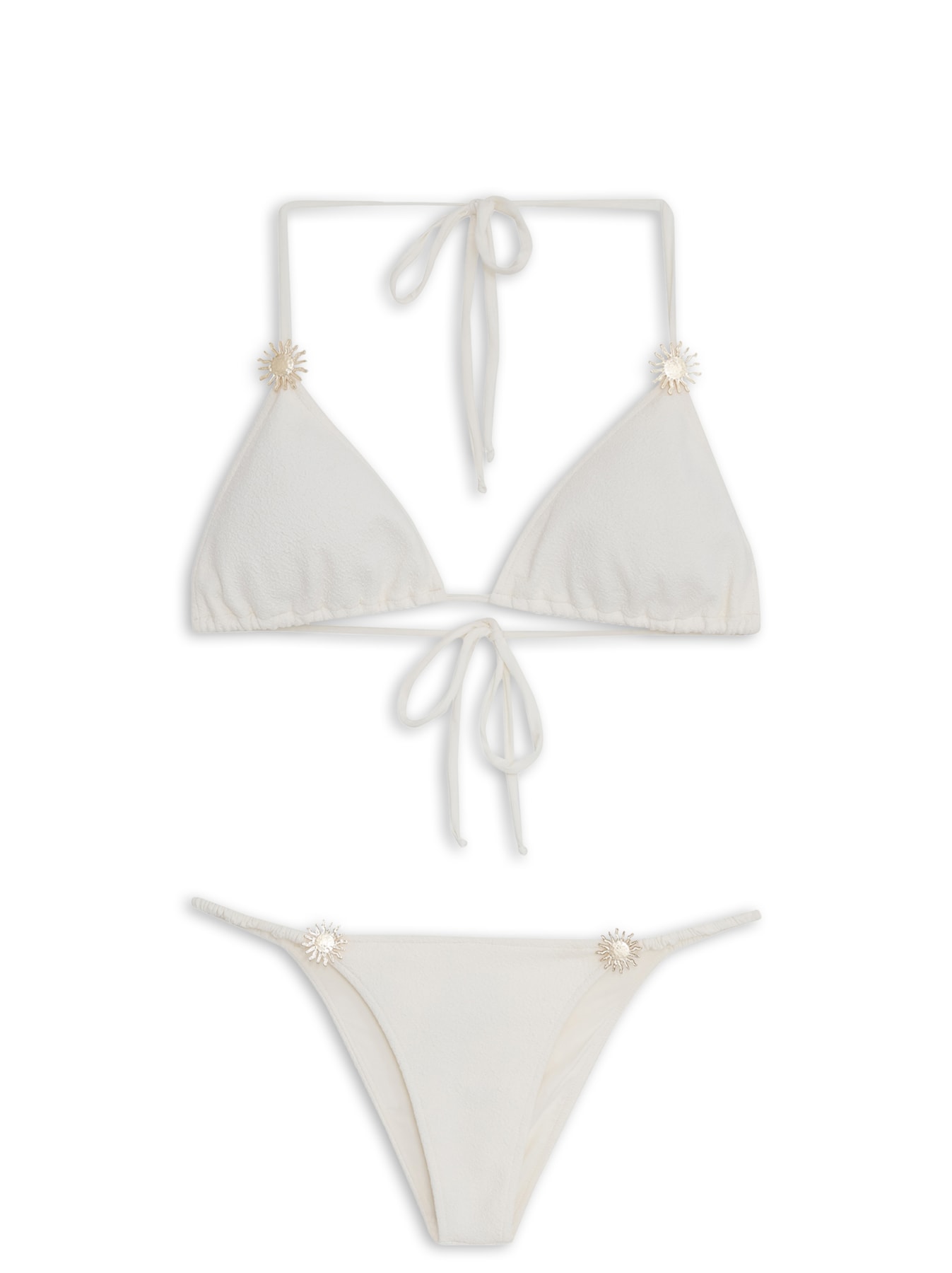 Biquíni  Cortininha Bela Aries Branco Triya