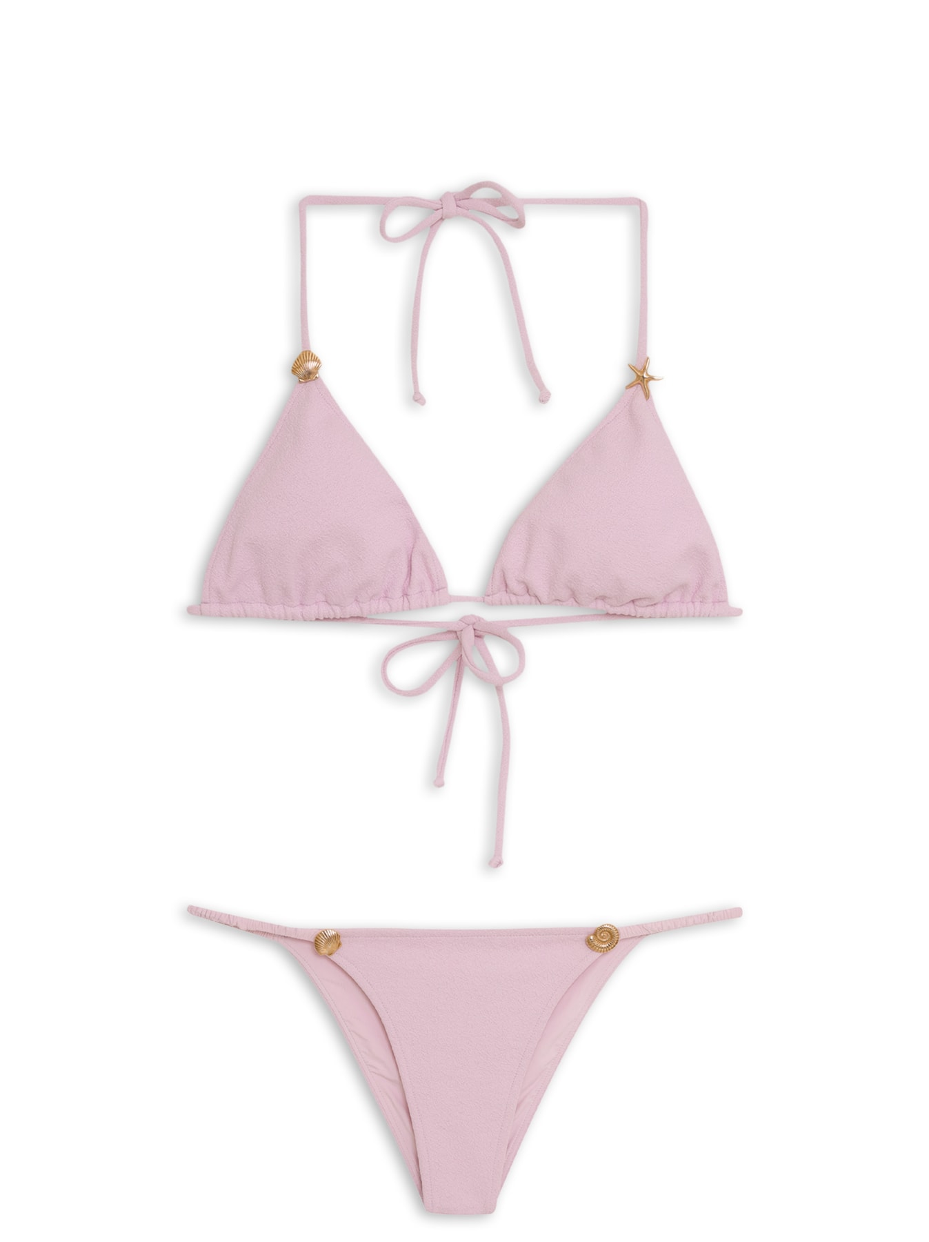 Biquíni Cortininha Bela Estrela Rosa Triya