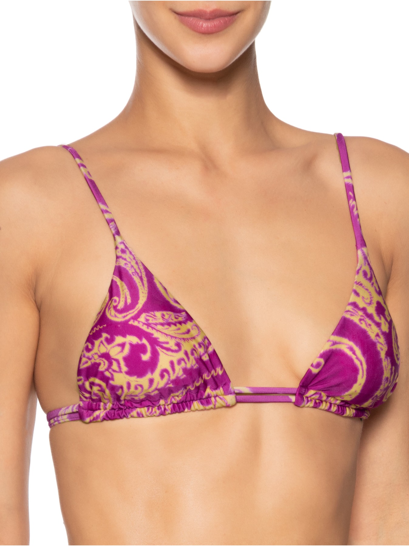 Biquíni Cortininha Estampado Rosa Cia Marítima