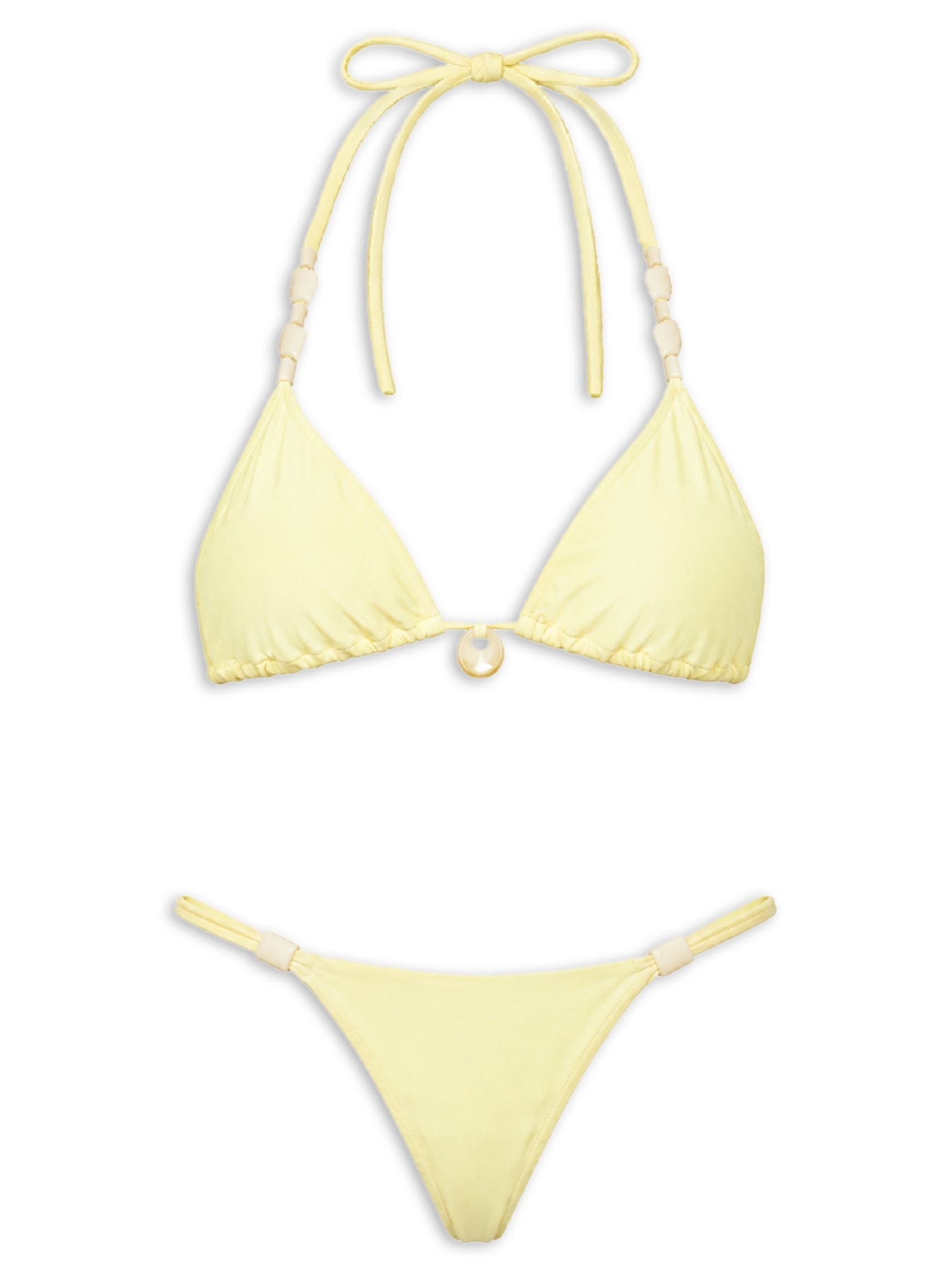 Biquíni Cortininha Evelin Amarelo Triya
