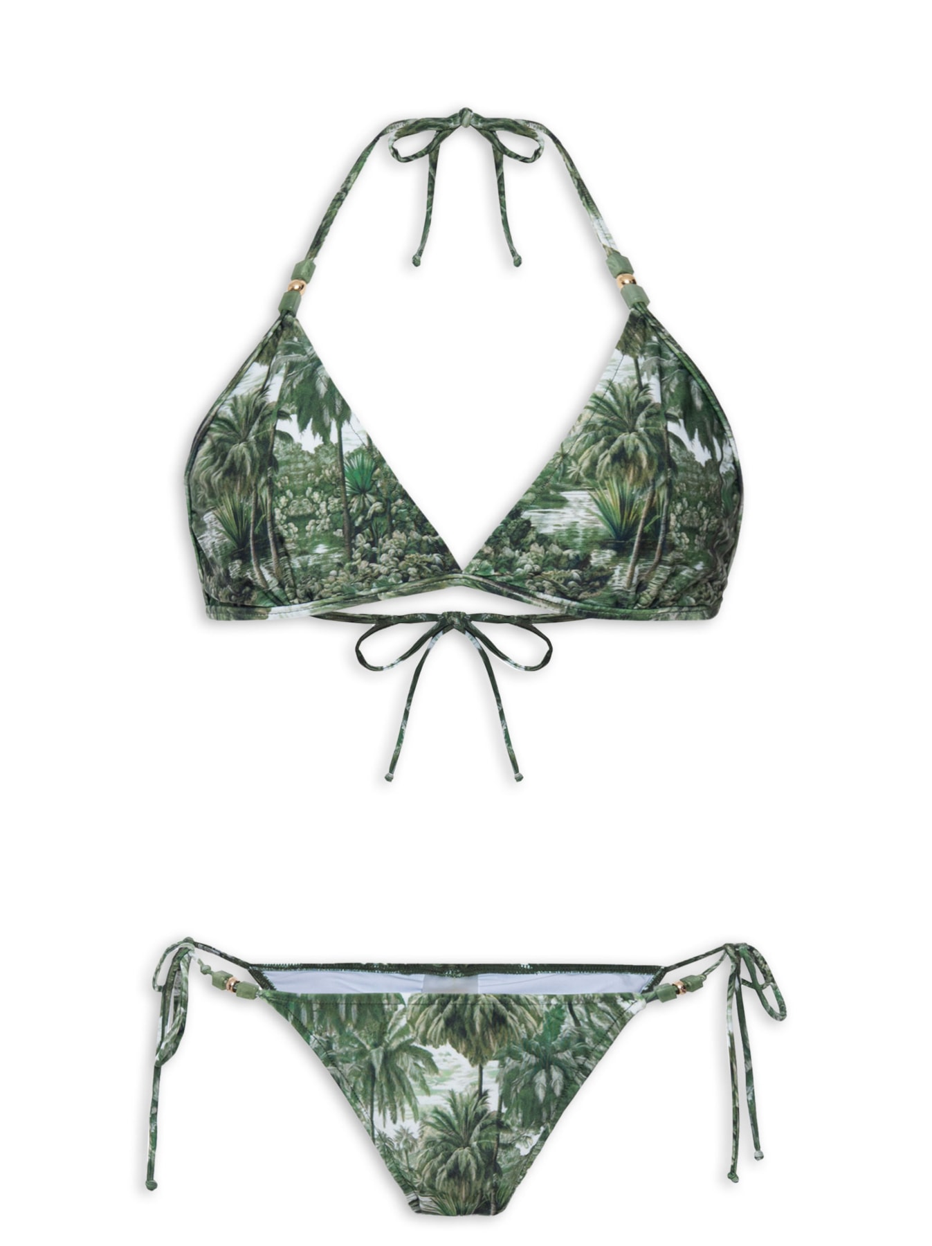 Biquíni Cortininha Suny Verde Triya