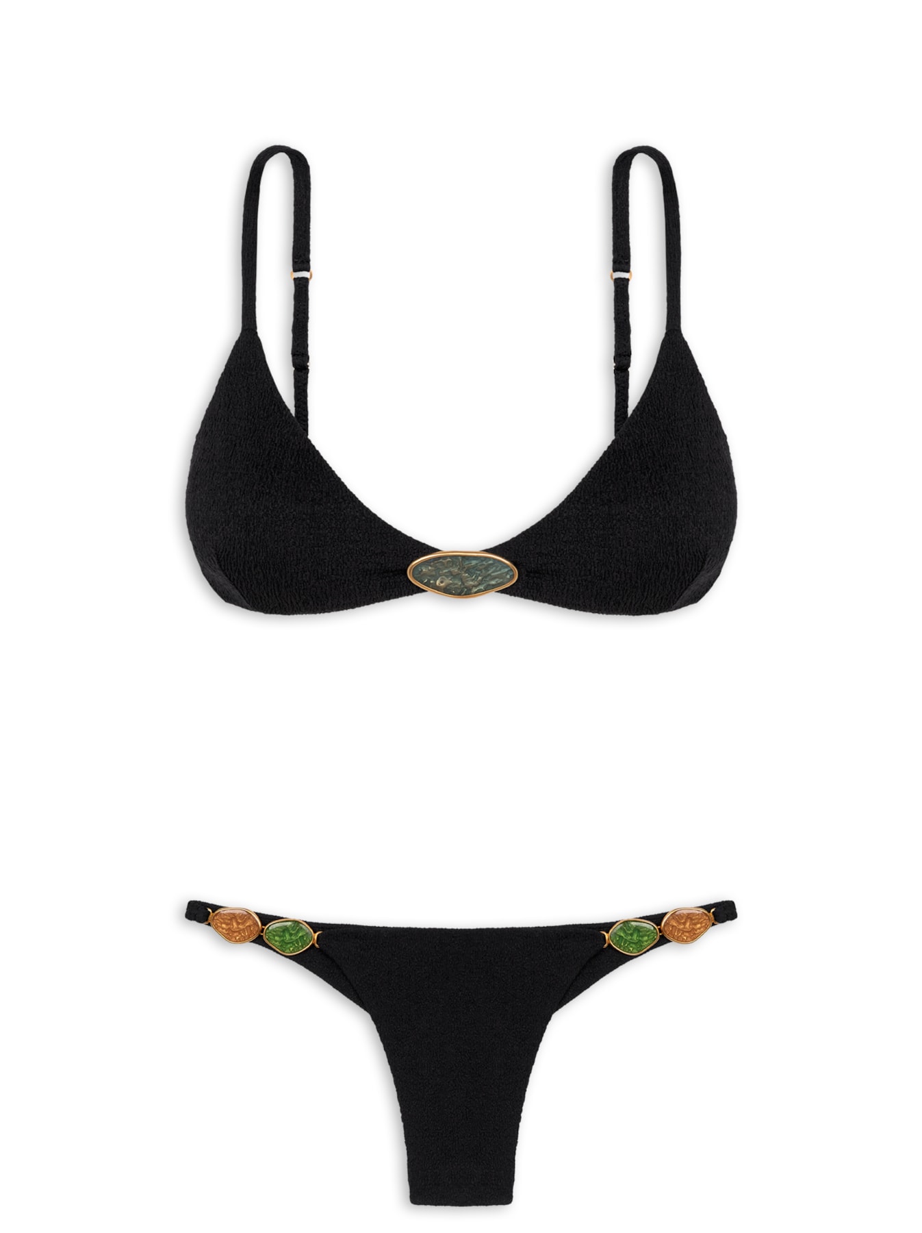 Biquíni Feminino Rachel Petra Preto Vix