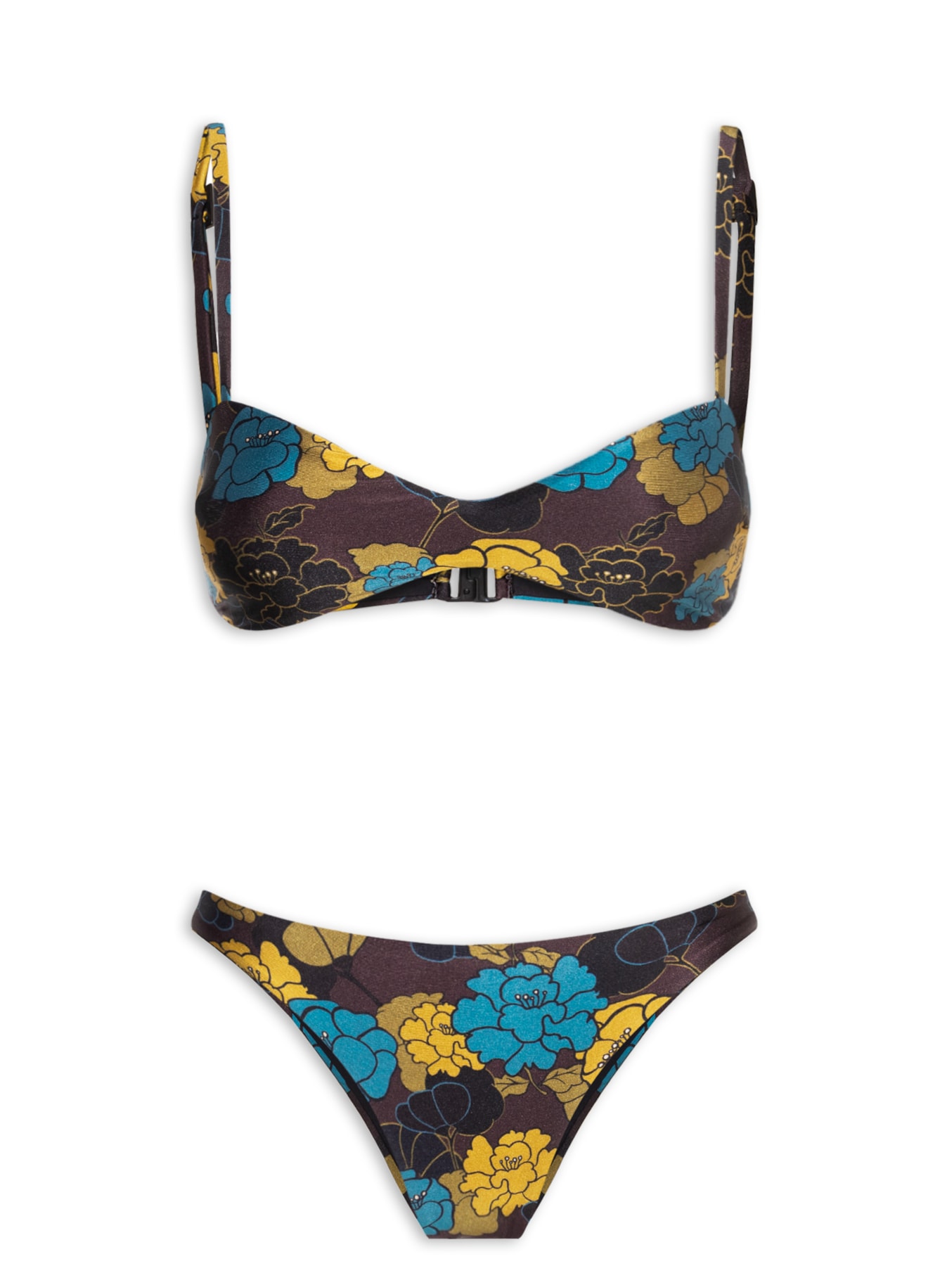 Bíquini Helena Floral Azul  August Swim