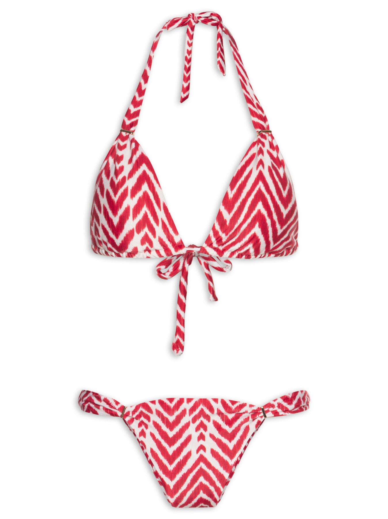 Biquíni Lenço Abstrato Vermelho Lenny Niemeyer