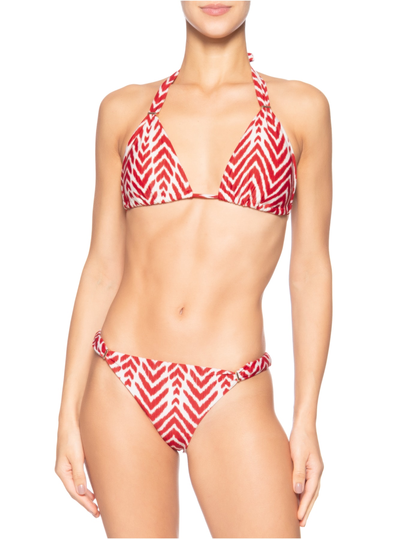 Biquíni Lenço Abstrato Vermelho Lenny Niemeyer