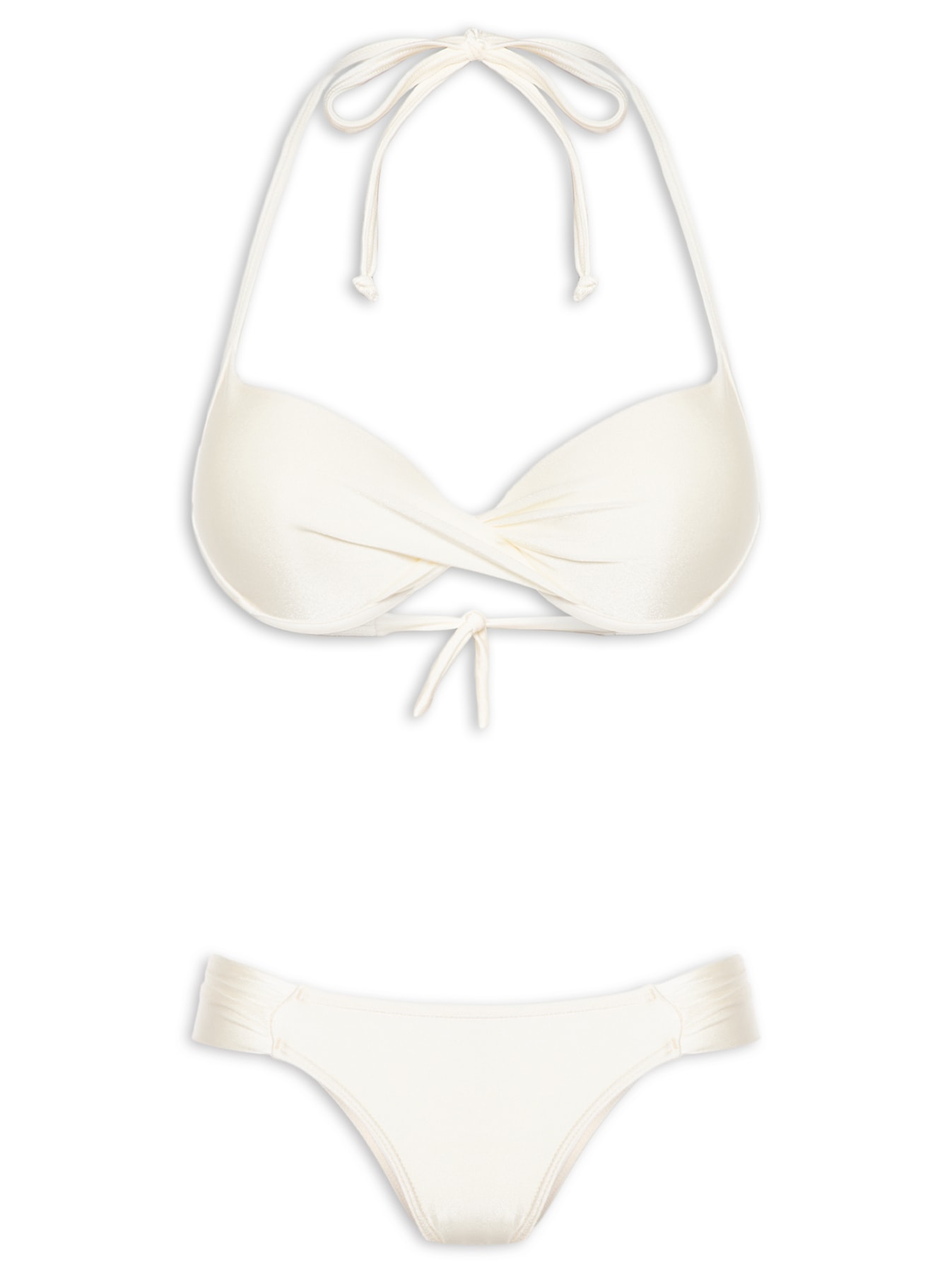 Biquíni Meia Lateral Branco Água Doce