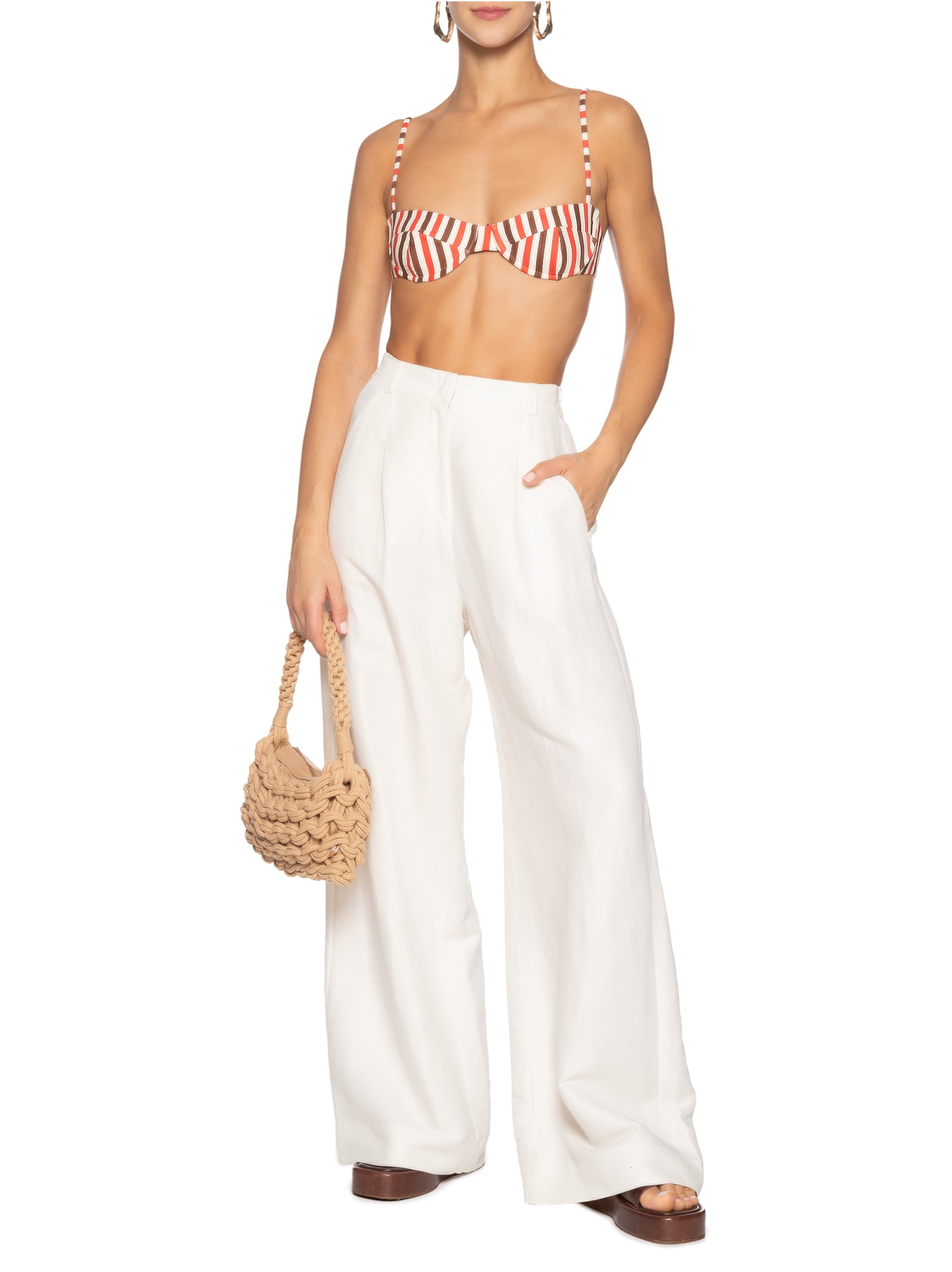 Biquíni Meia Taça Regulável Estampado Vermelho Haight