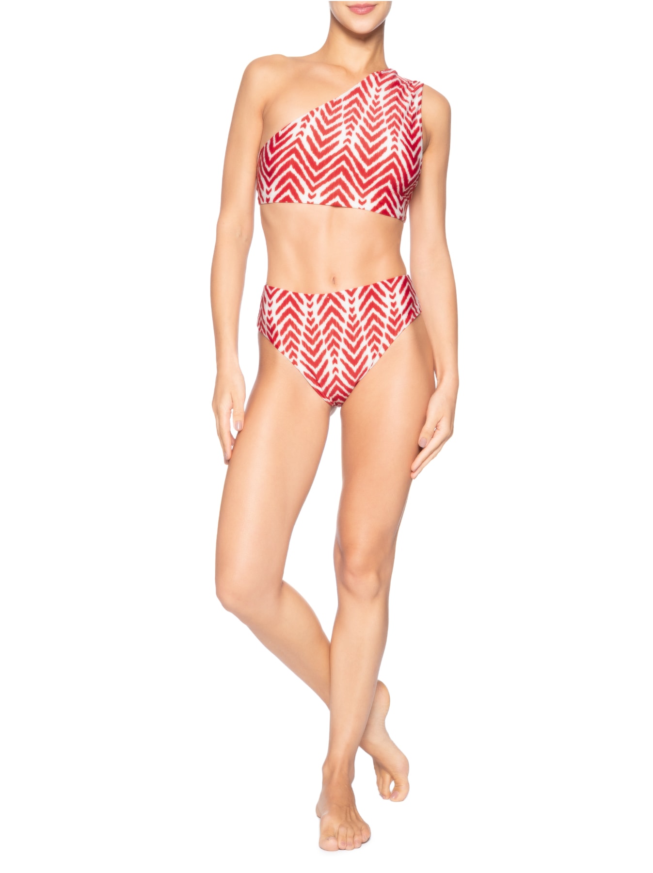 Biquíni Ombro Laçada Vermelho Lenny Niemeyer
