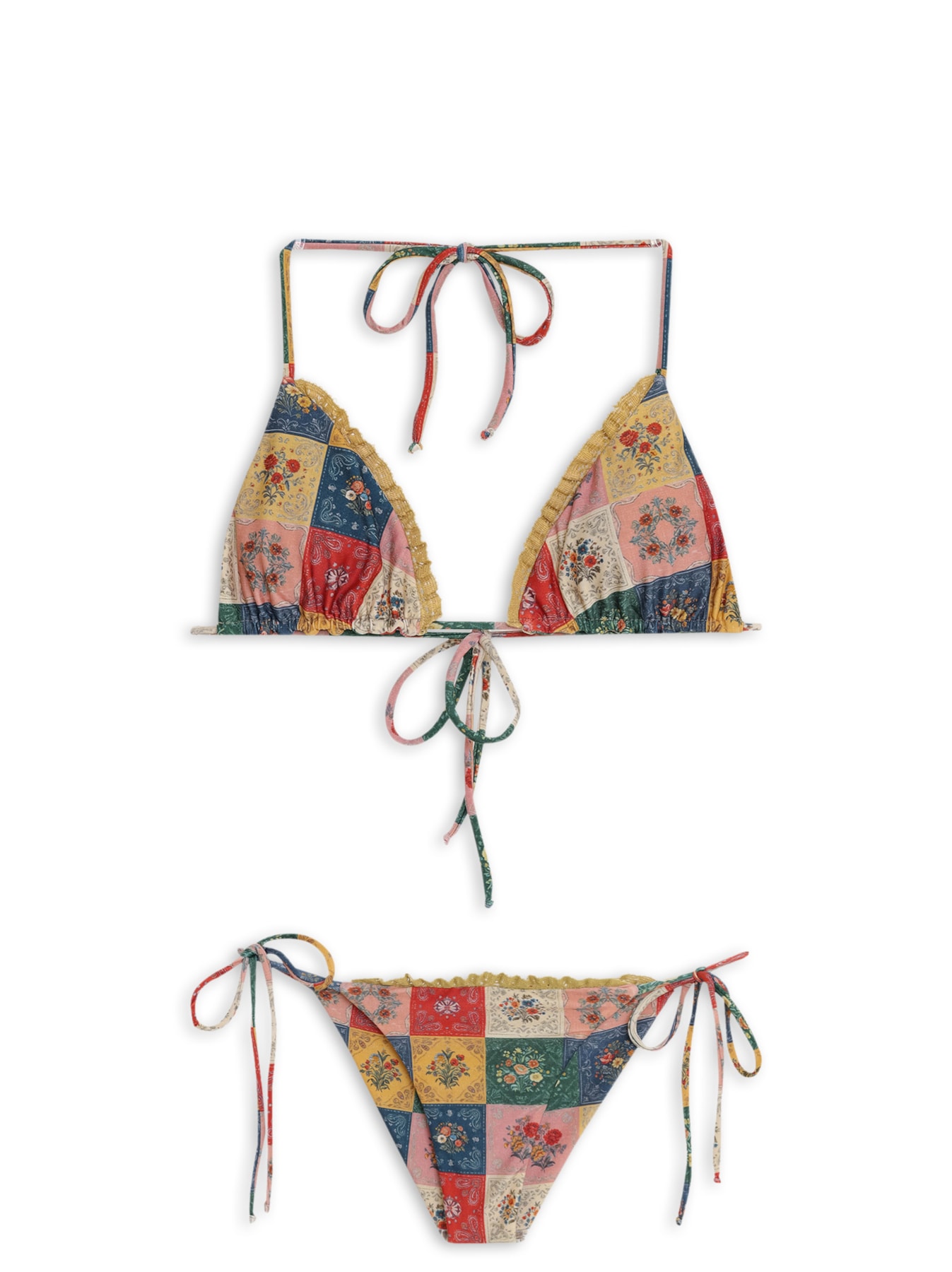 Biquíni Poliamida Cortininha Mika Amarelo Triya