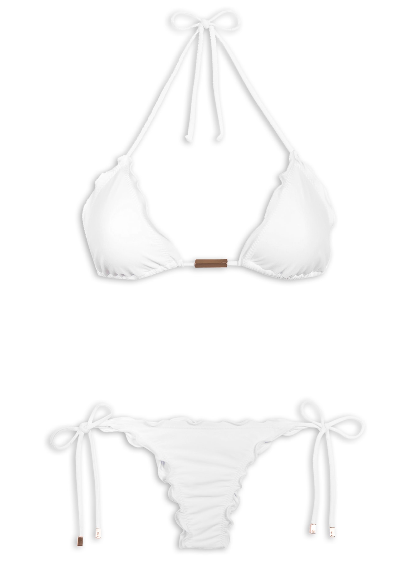 Biquíni Ripple Tri Branco Vix
