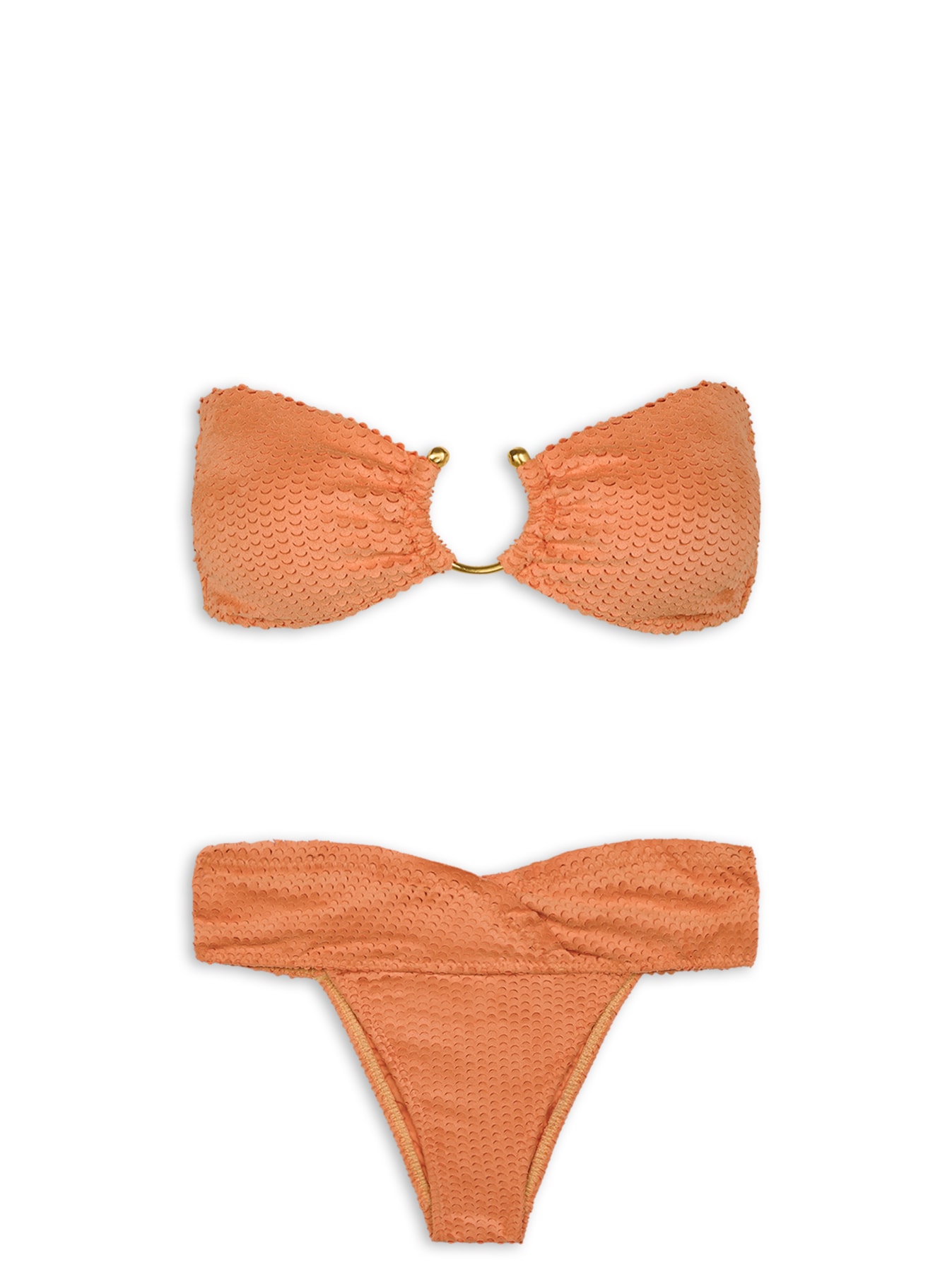 Biquini Scales Bandeau Edna Laranja Vix