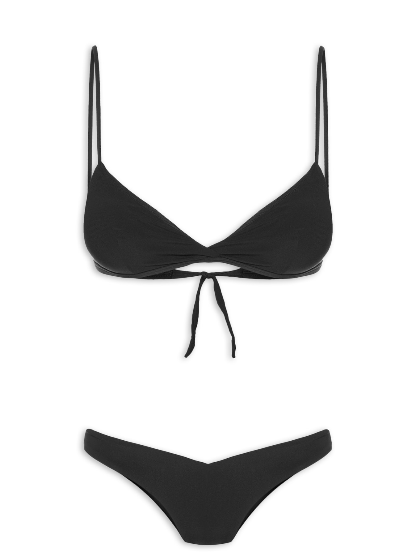 Biquíni Tanga Asa Delta Liso Preto Cia Marítima