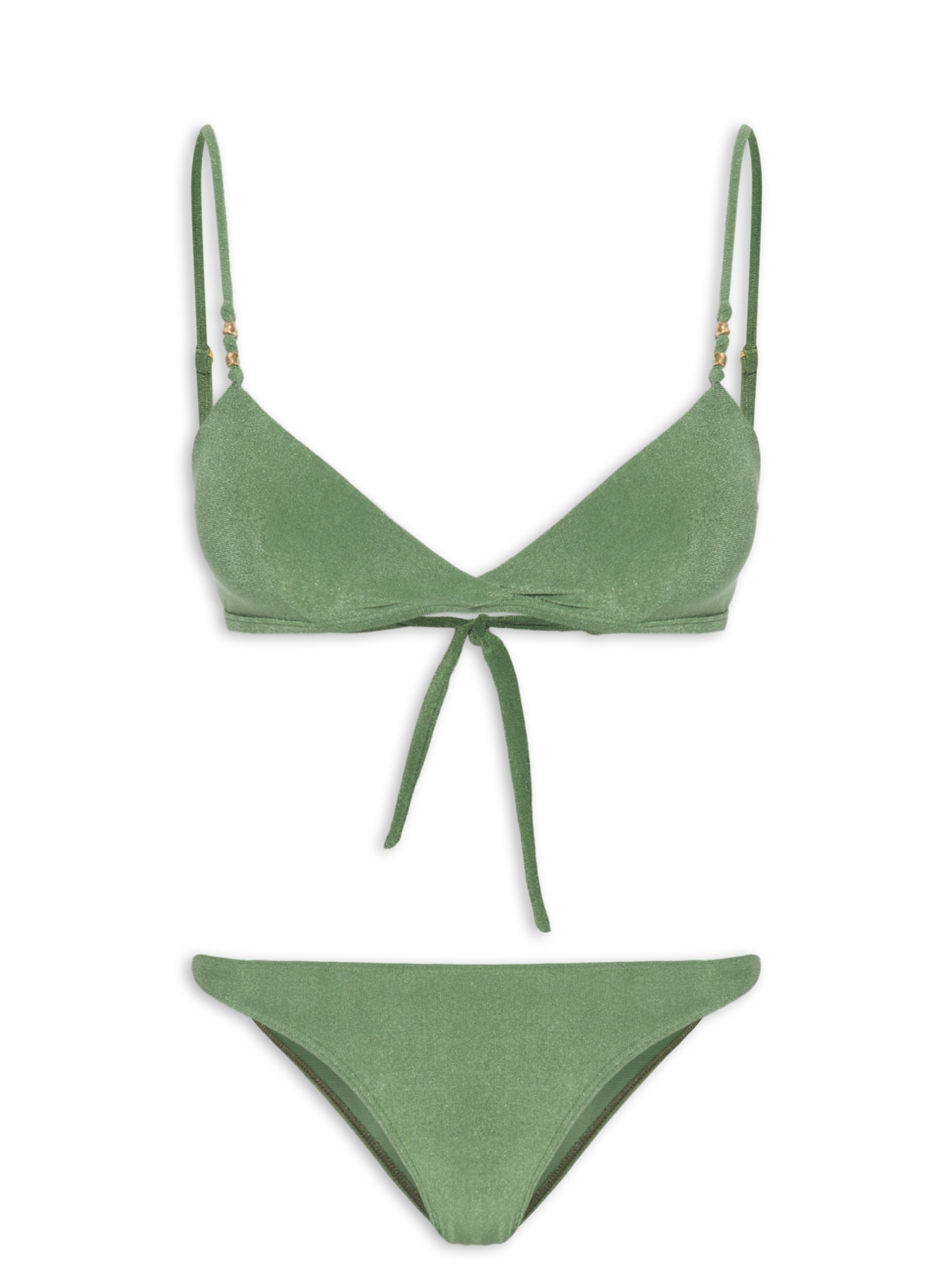 Biquíni Tanga Com Textura Liso Verde Cia Marítima