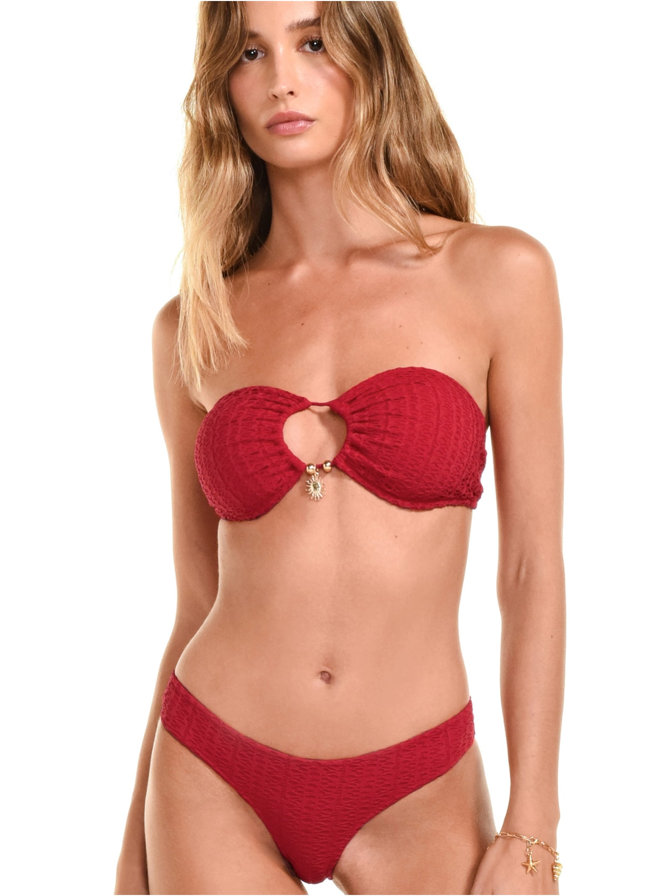 Biquíni Theodora Pingente Vermelho Triya