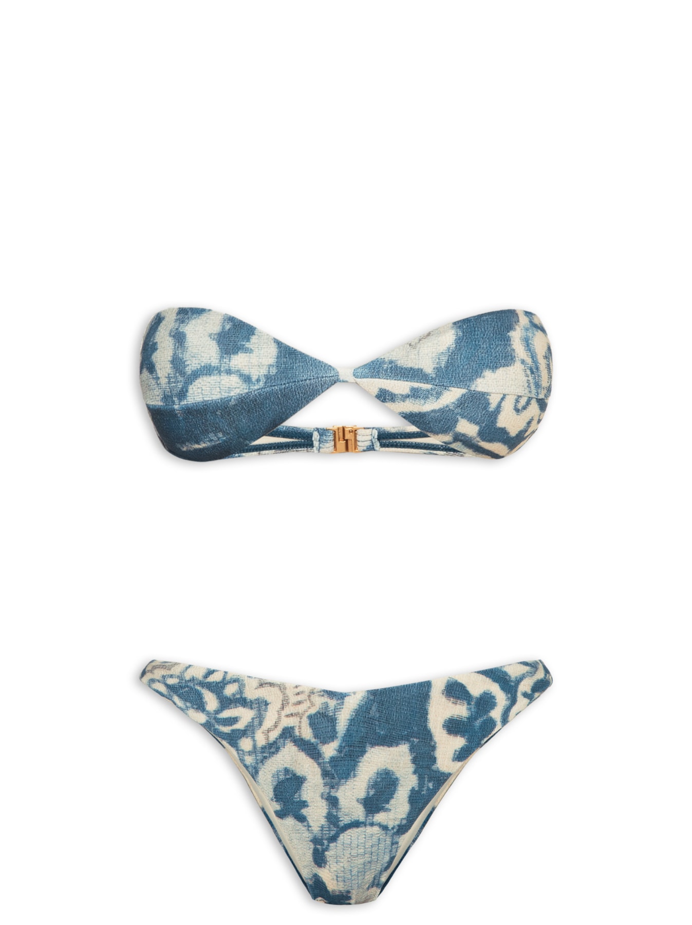  Biquíni Tomara Que Caia Textura Estampado Azul Cia Marítima