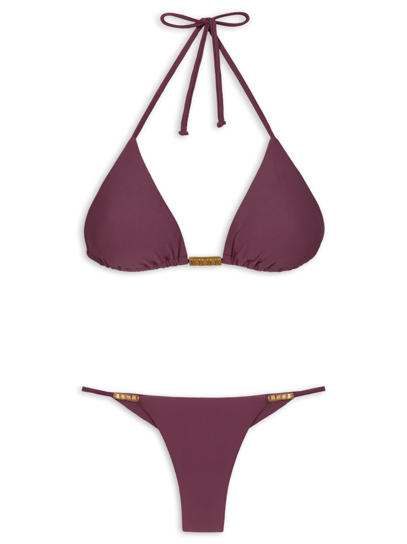 Biquíni Tri Bessie Decote V Roxo Vix