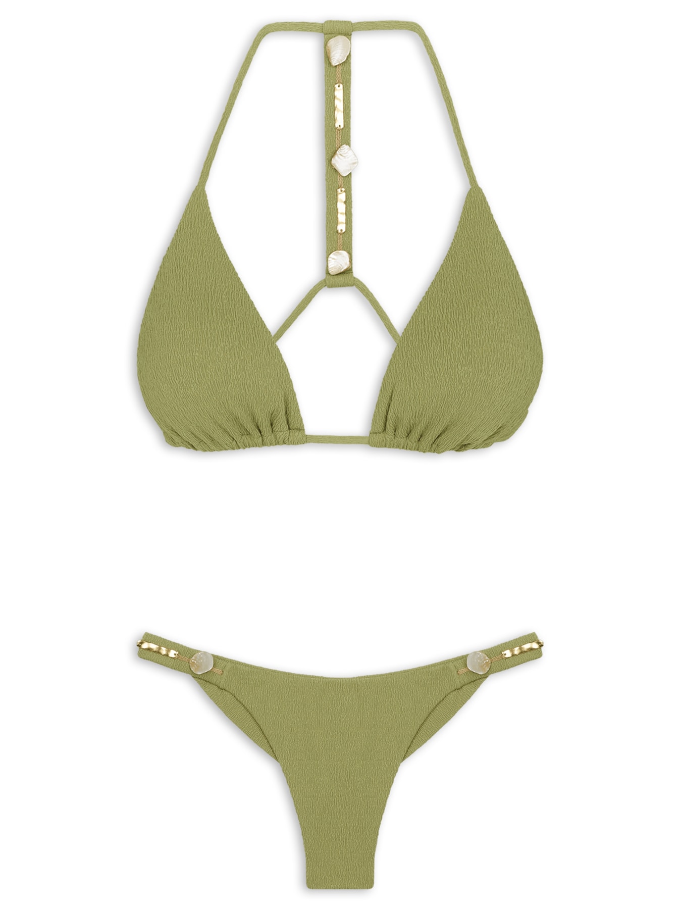 Biquíni Tri Costas Edith Verde Vix