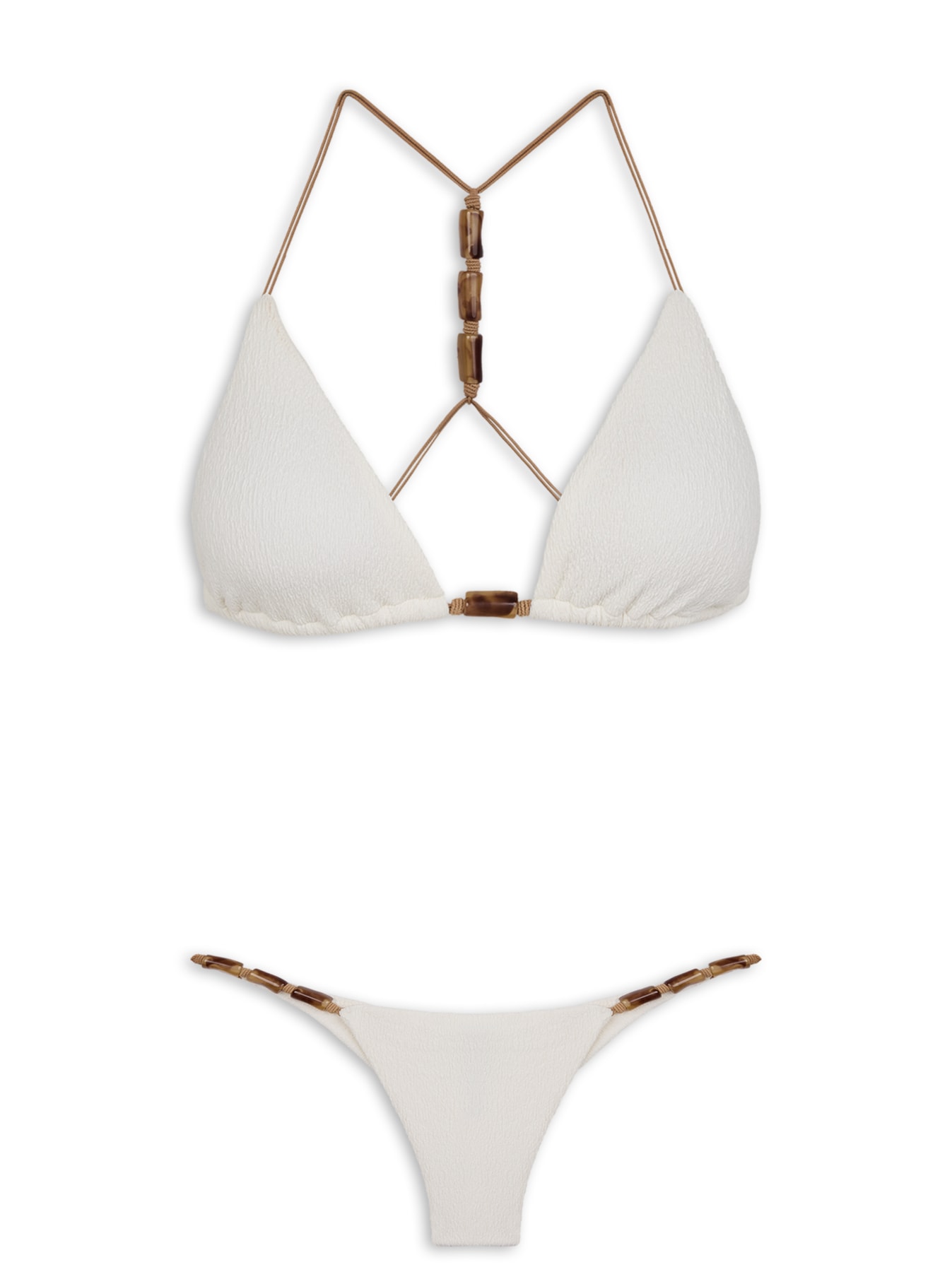 Biquini Tri Costas Lesley Branco Vix