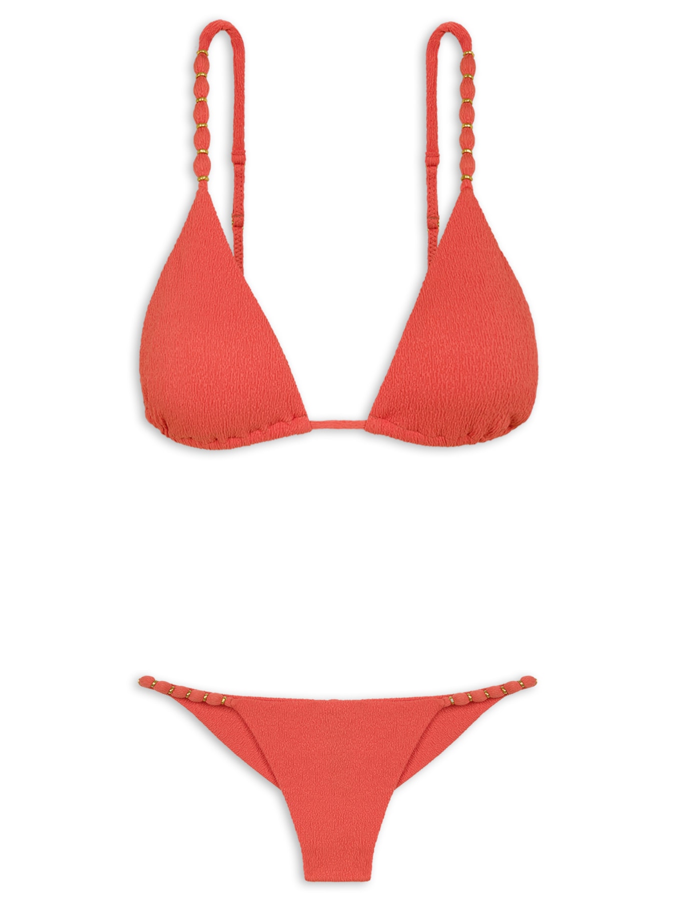 Biquíni Tri Paralelo Beads Rosa Vix