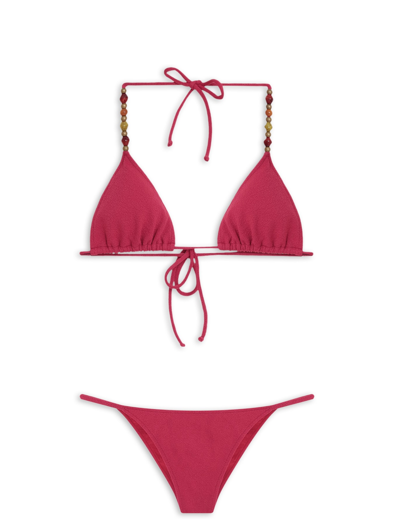 Biquíni Triângulo Cortininha Bela Vermelho Triya