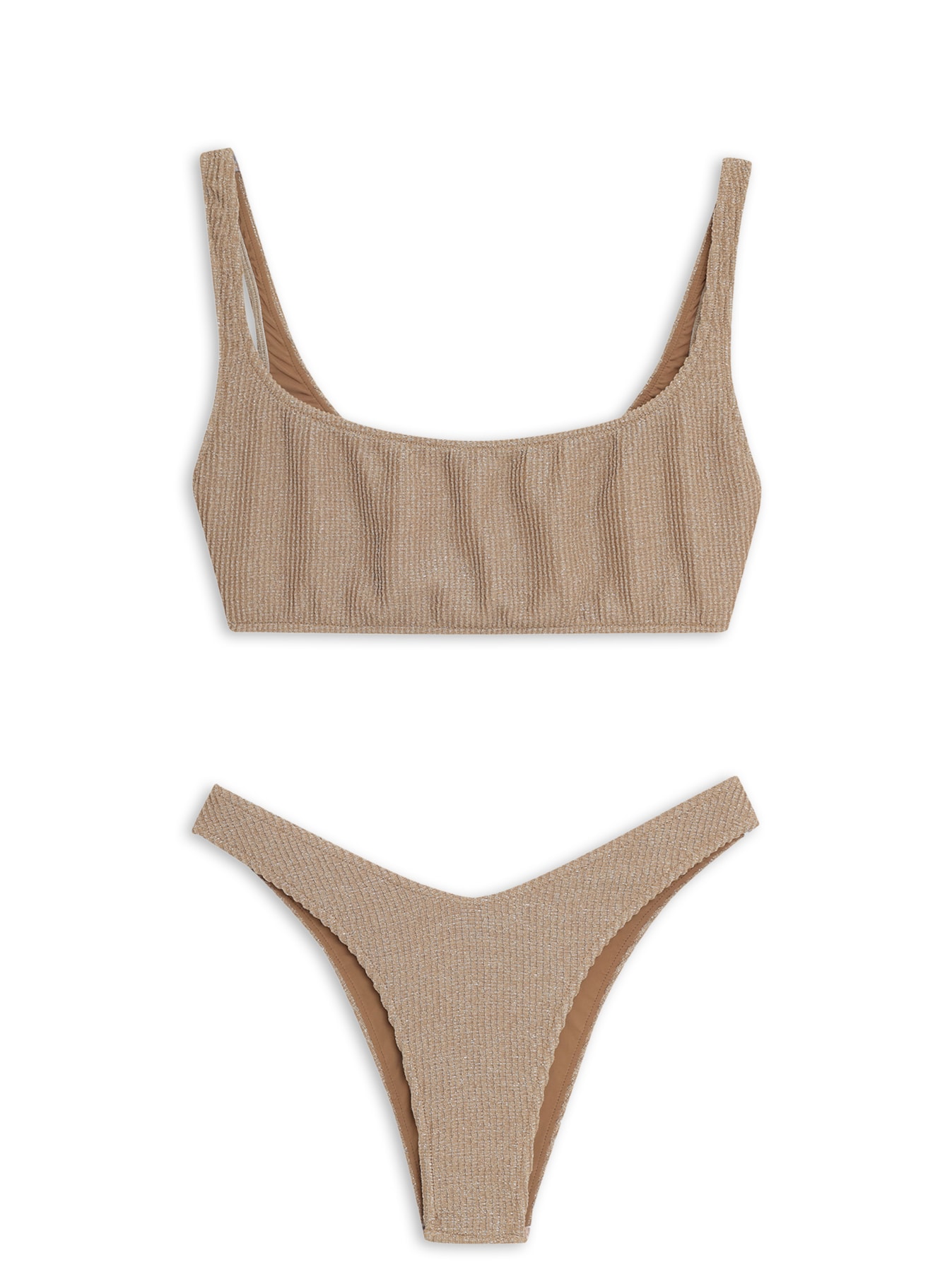 Biquíni Tupi Decote Reto Dourado Triya