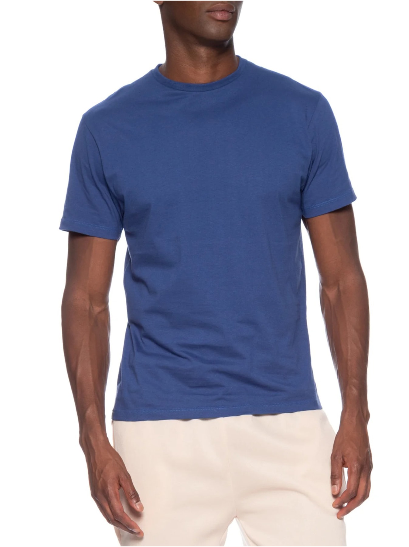 Kit De Camiseta Masculina Básica Modelo Slim 3 Peças, Basiq Men