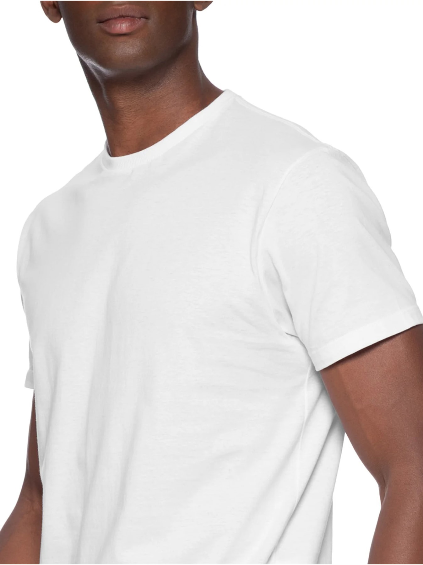 Kit De Camiseta Masculina Básica Modelo Slim 3 Peças, Basiq Men