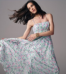 Vestido Hibiscus Embroidered Rib Dress - Bege - Christopher Esber Vestido Hibiscus Embroidered Rib Dress - Bege - Christopher Esber