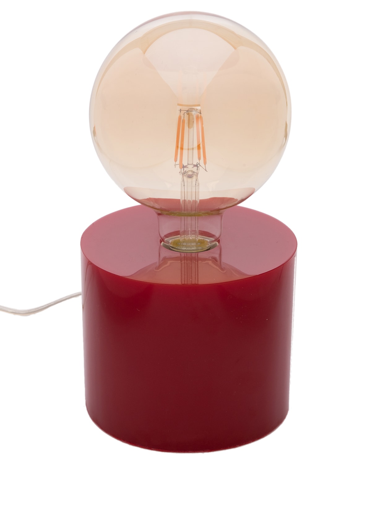 Abajour Redondo 1 Lâmpada - Vermelho