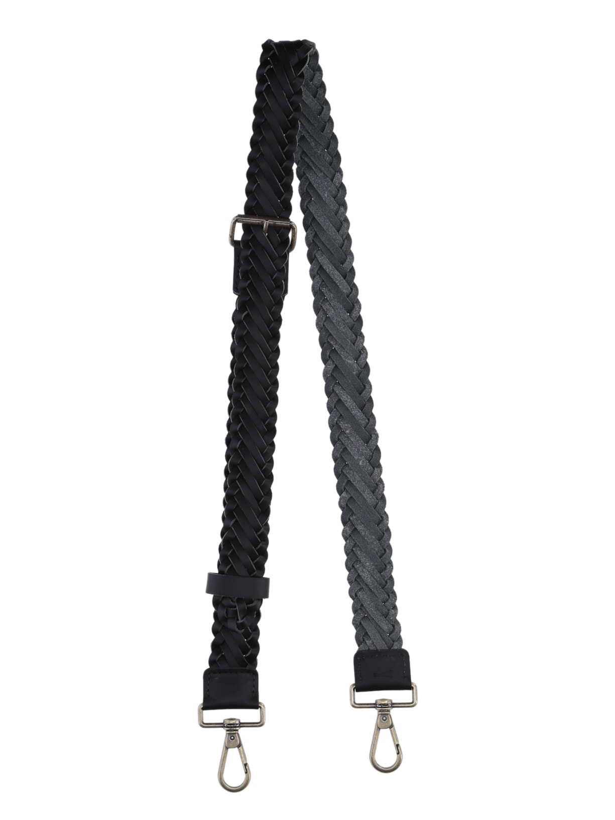 Alça Avulsa Couro Tresse Longa Preto