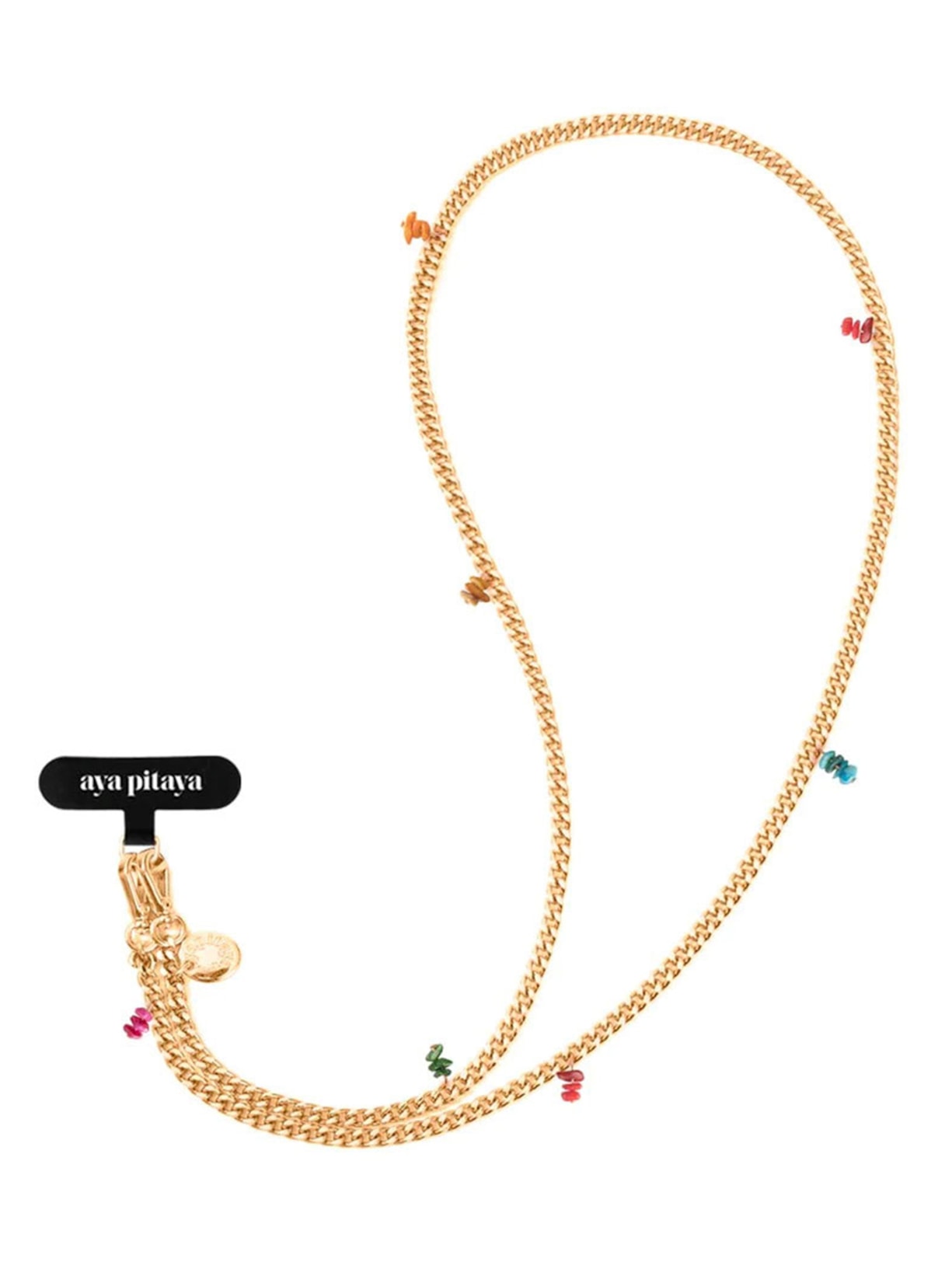 Alça Unissex Universal Para Celular Corrente Com Medrapérolas - Dourado