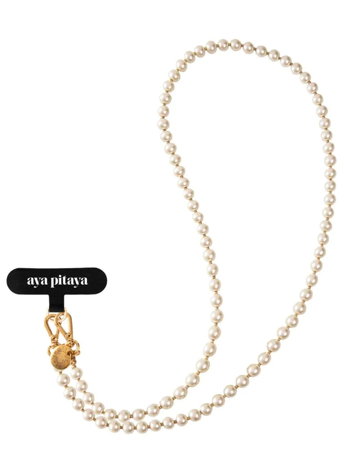 Alça Unissex Universal Para Celular Pérolas G - Branco