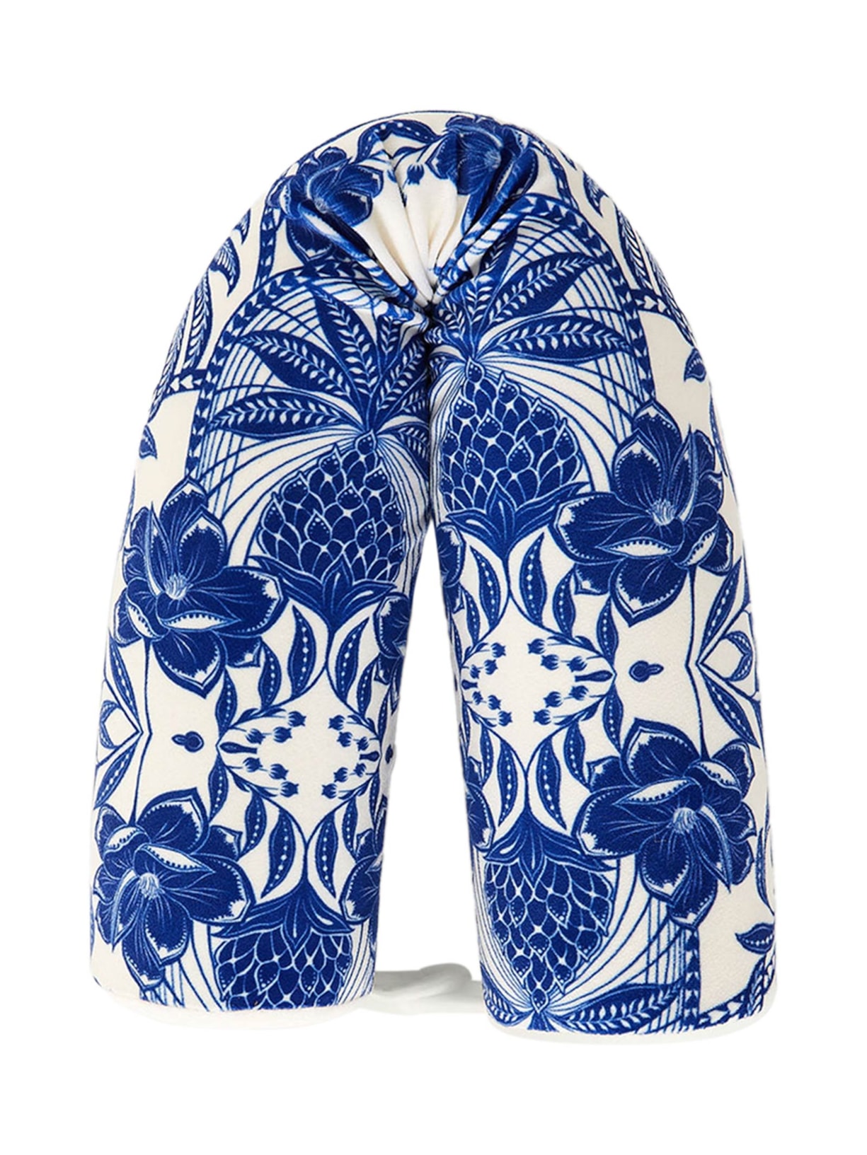 Almofada De Pescoço Coqueiro De Flor - Azul