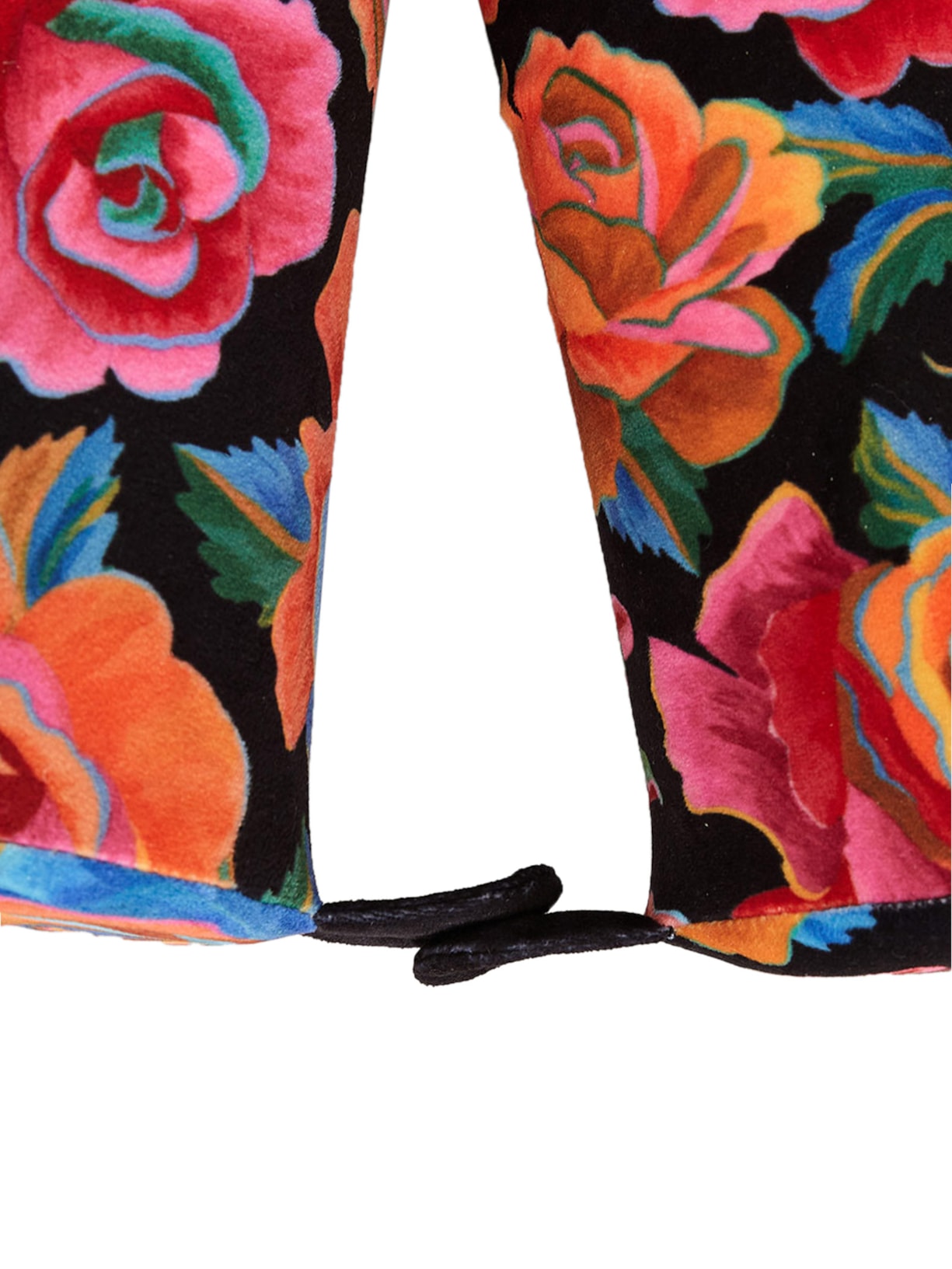 Almofada De Pescoço Rosas Pintadas Preto Farm Etc