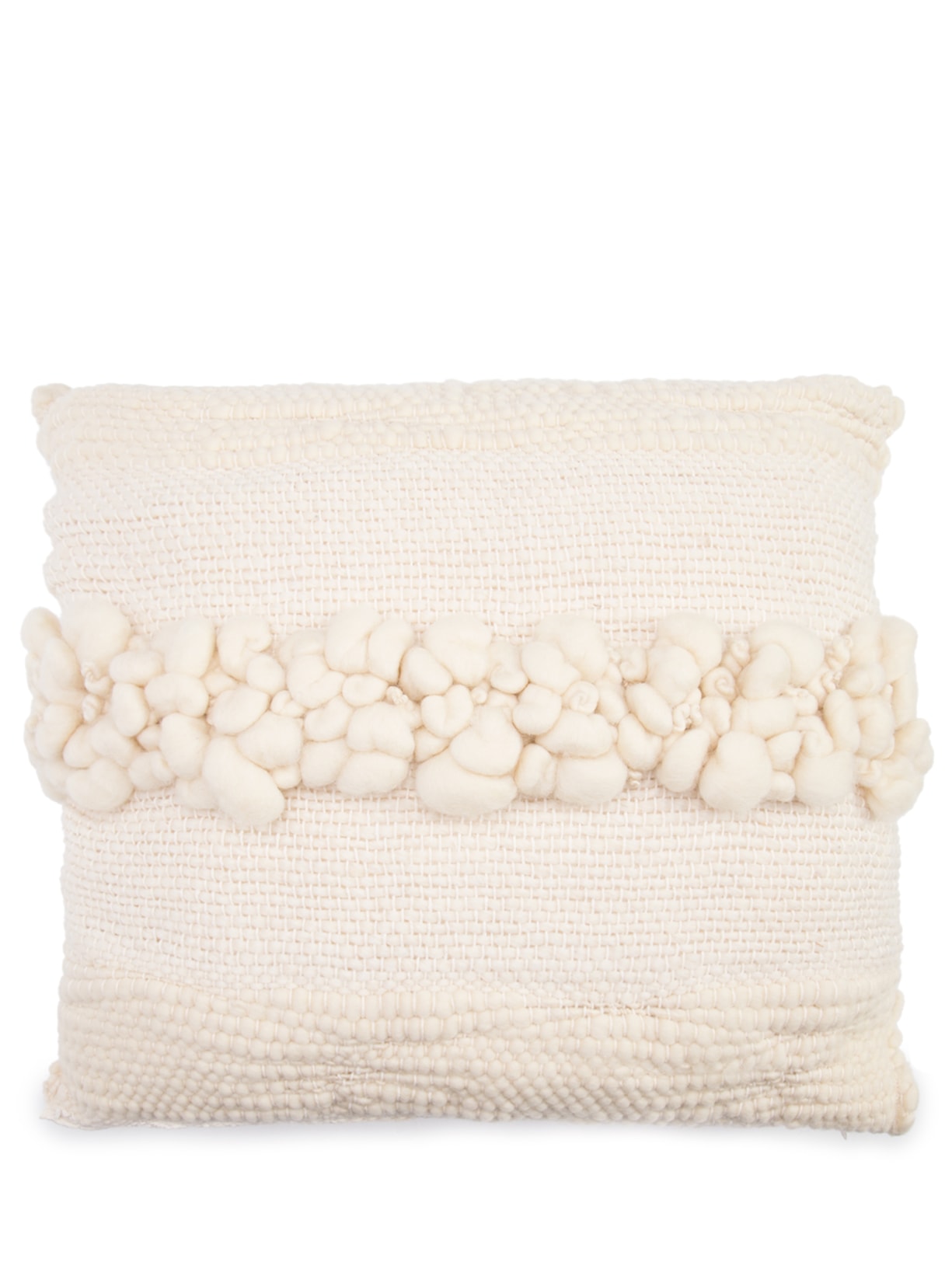 Almofada Felicidade Com Enchimento - Off White