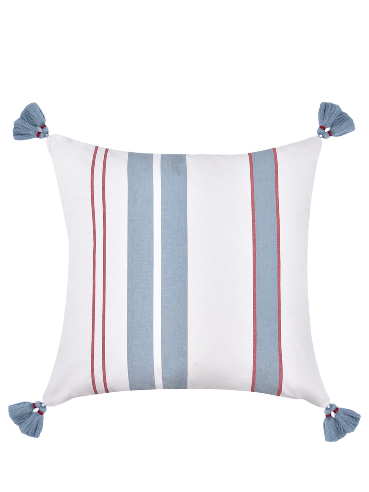 Almofada Lista Brigitte Com Tassel 1 Peça - Azul