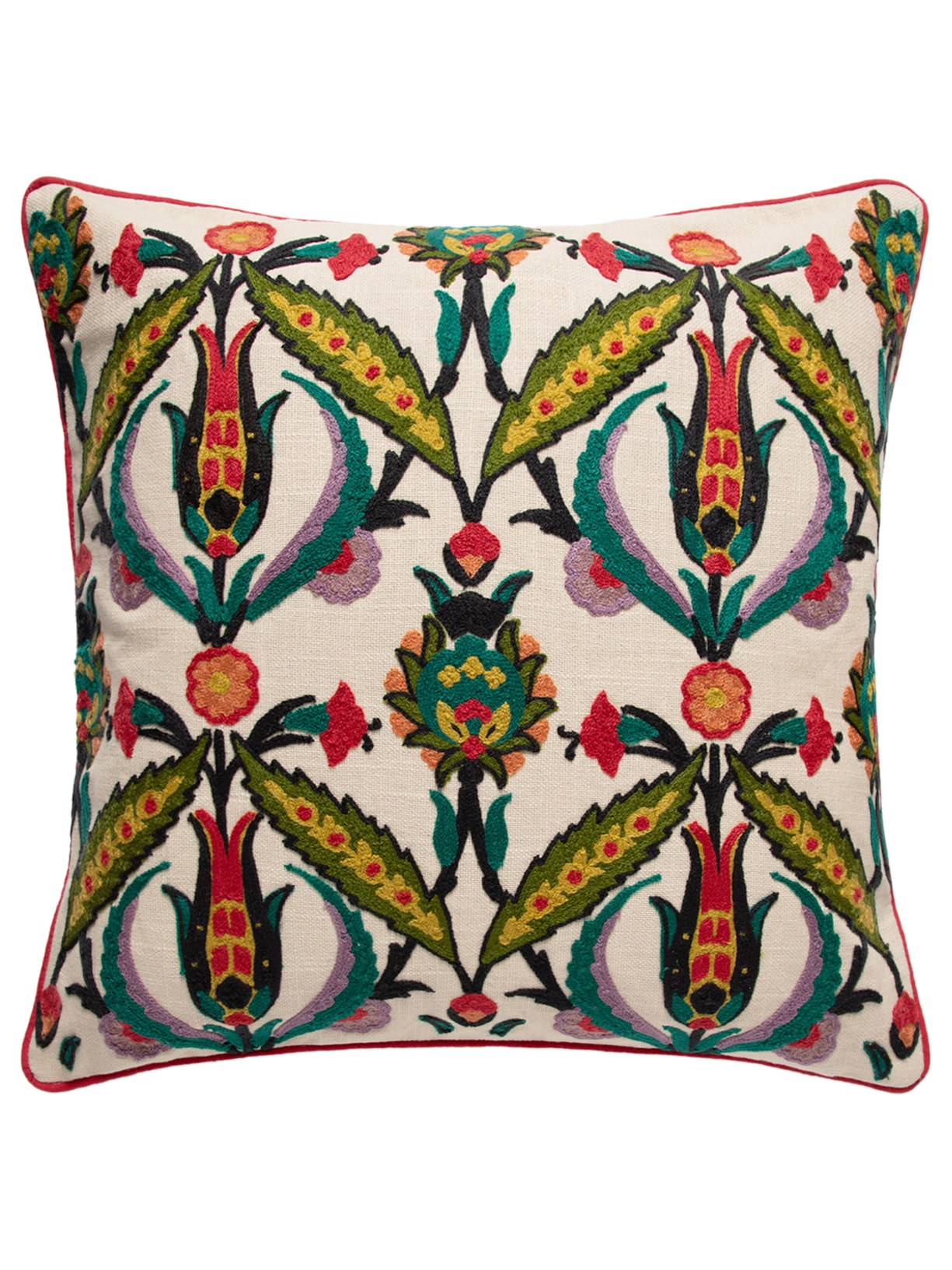 Almofada Natural Flowers - Vermelho