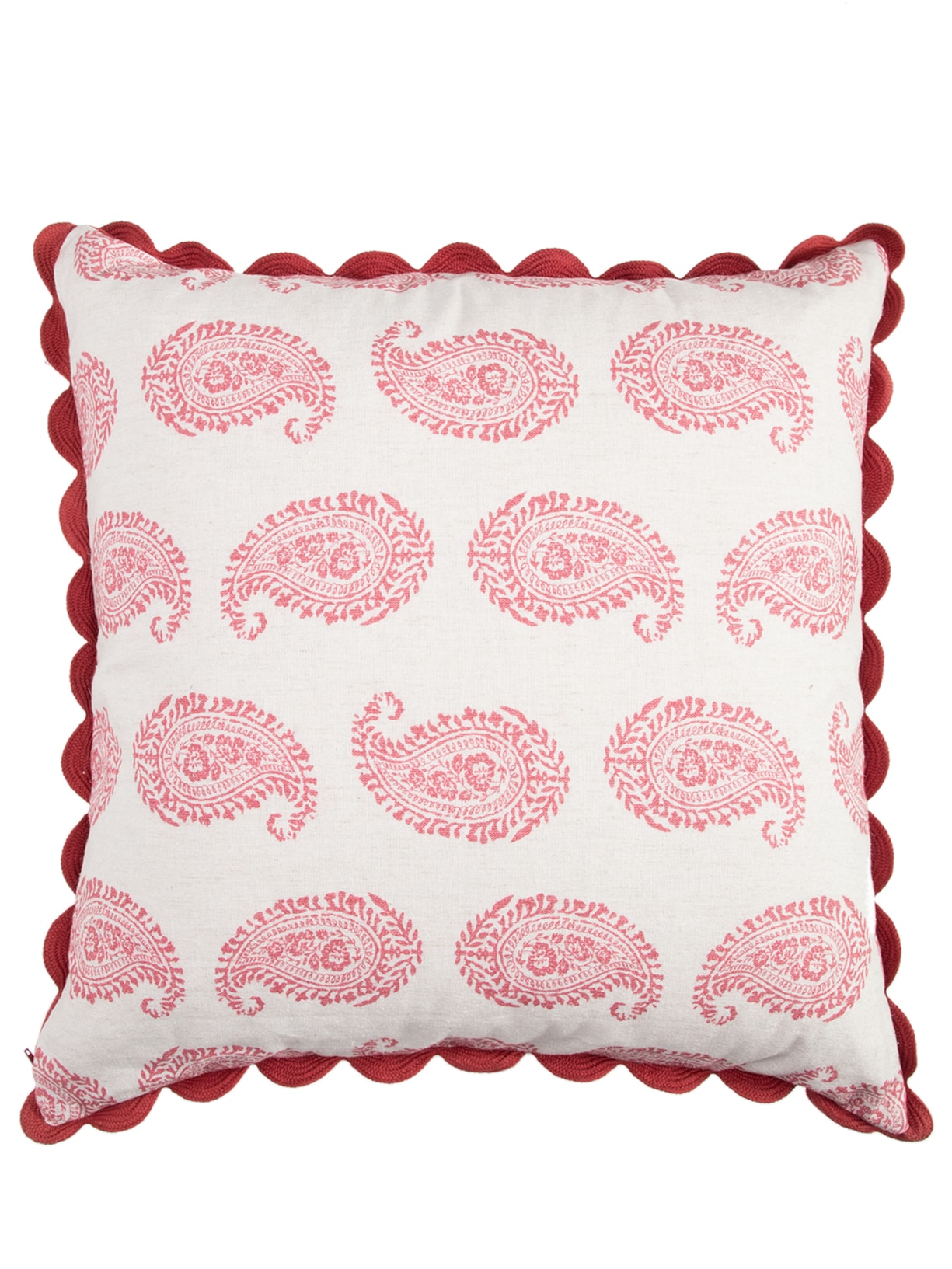 Almofada Paisley Magenta - Off White