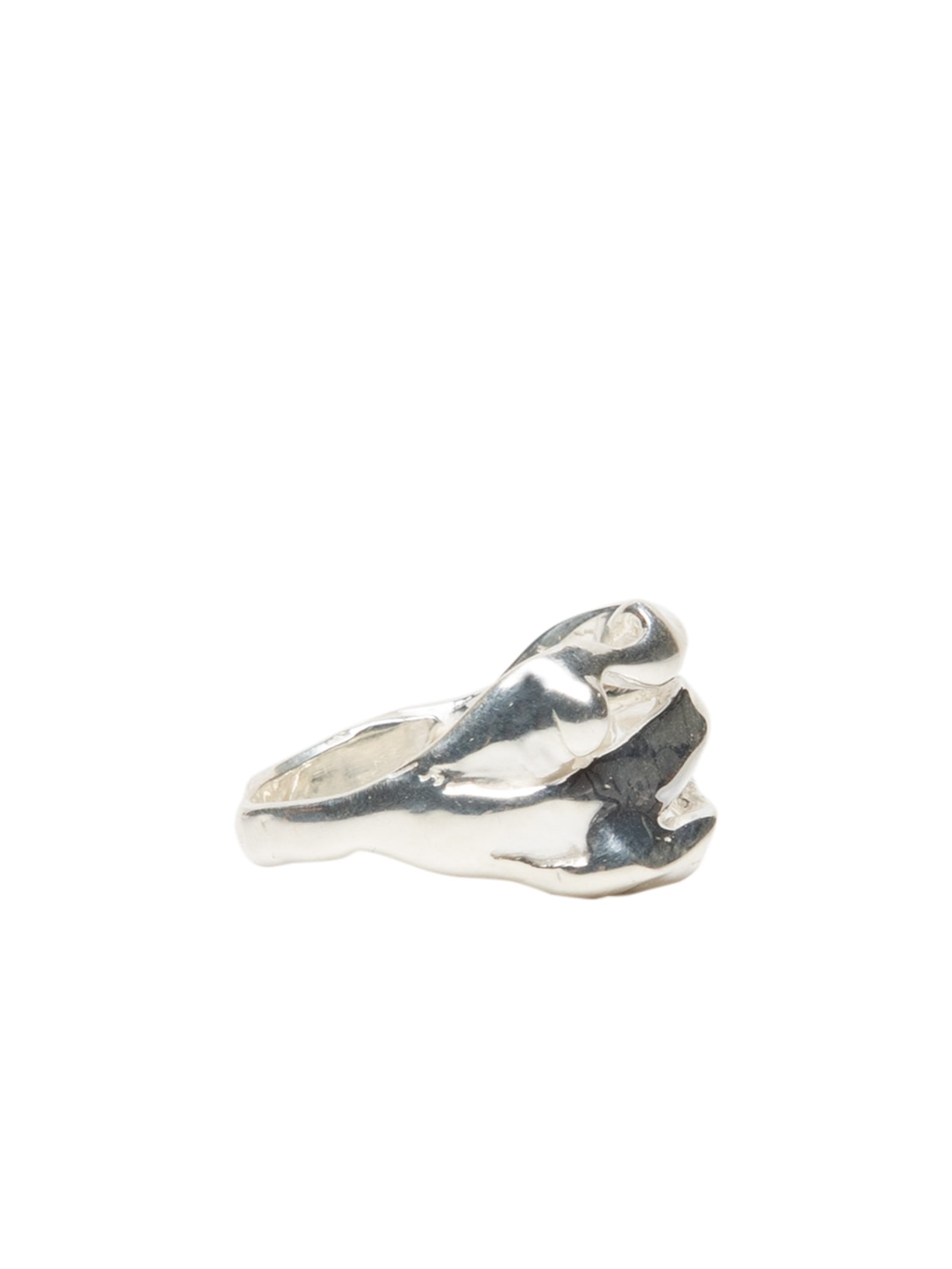 Anel Feminino Águas Prateado Fenda Jewellery